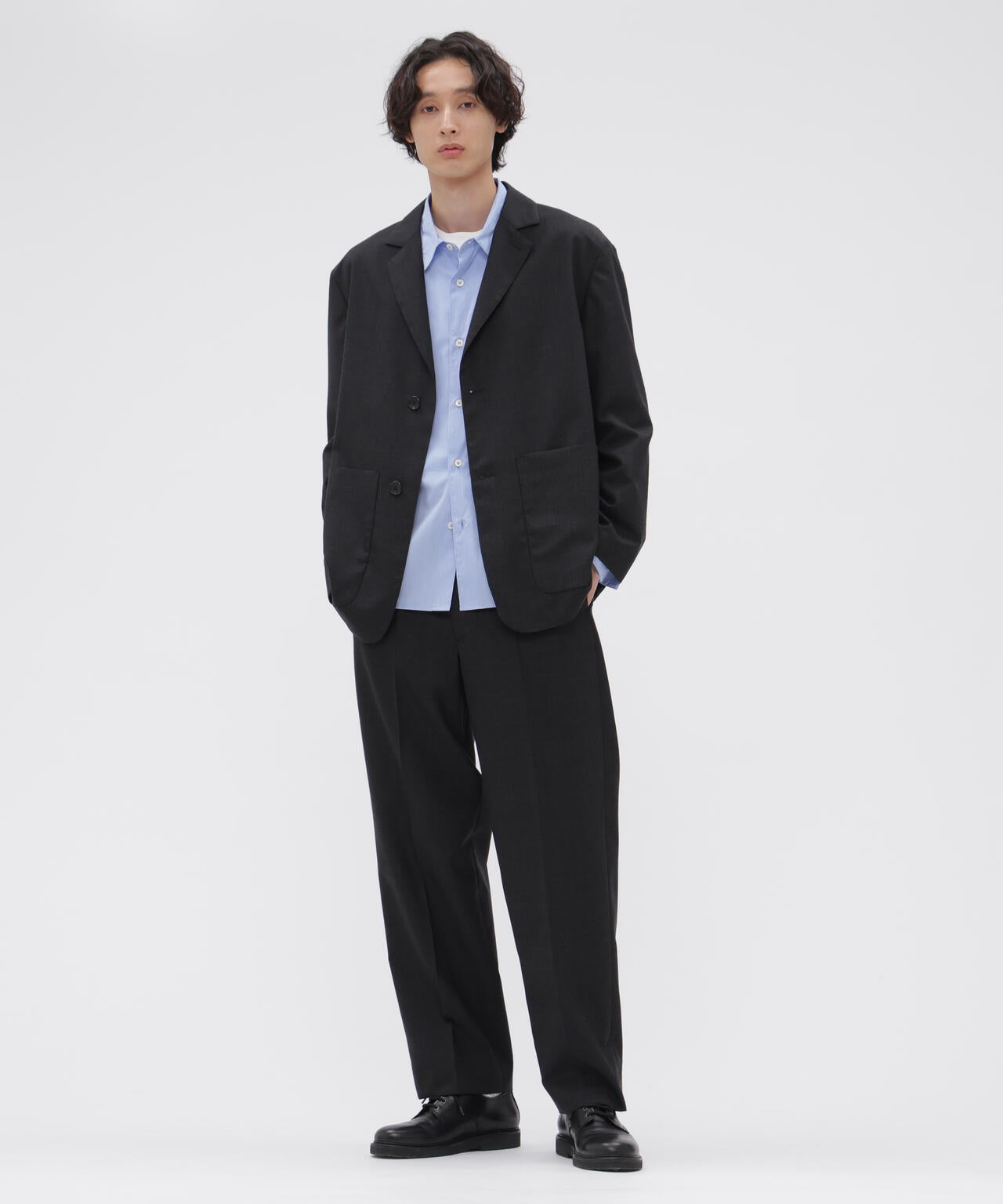 MUTED WOOL CHECK JACKET