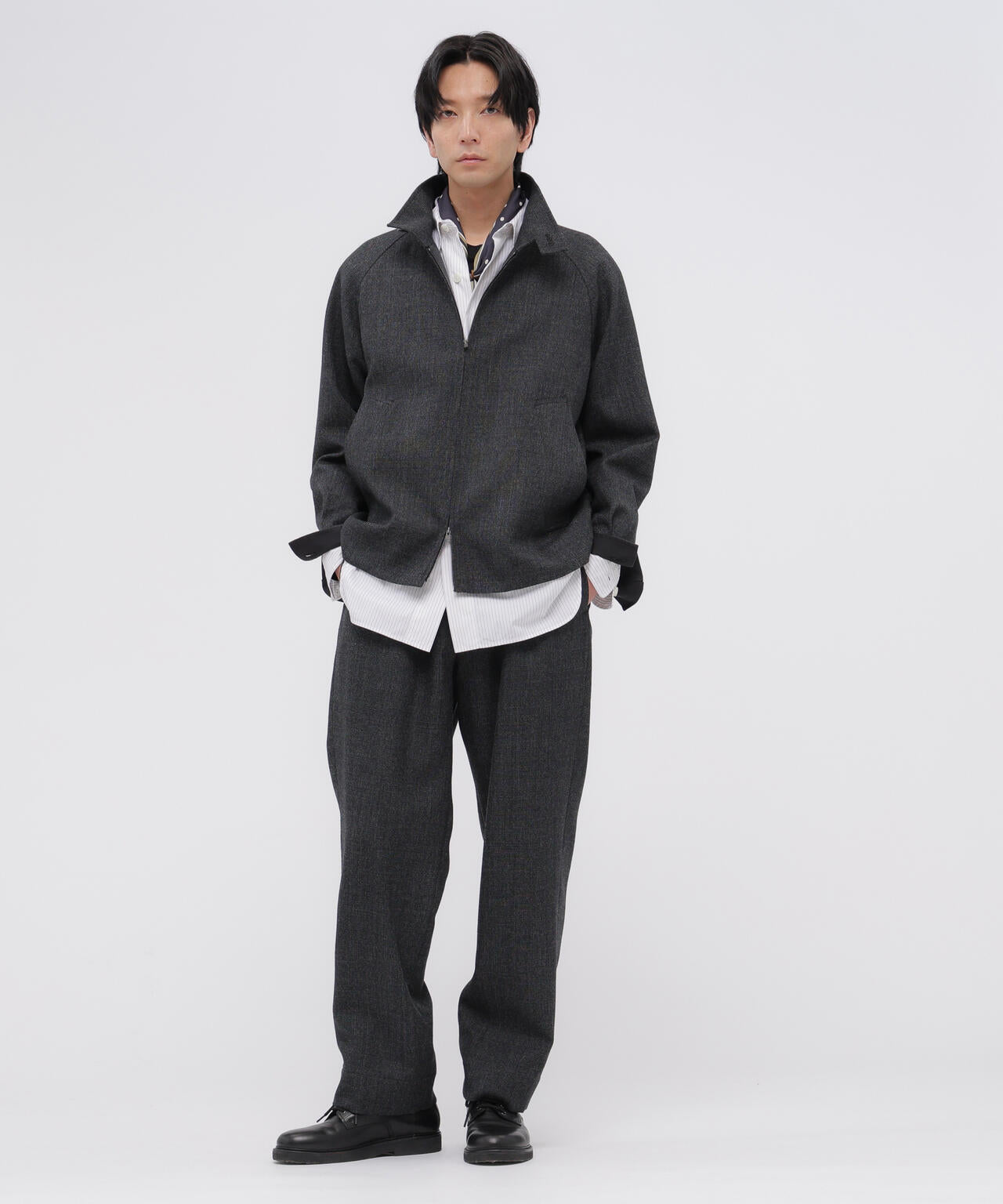 WOOL PRINCE OF WALES BLOUSON