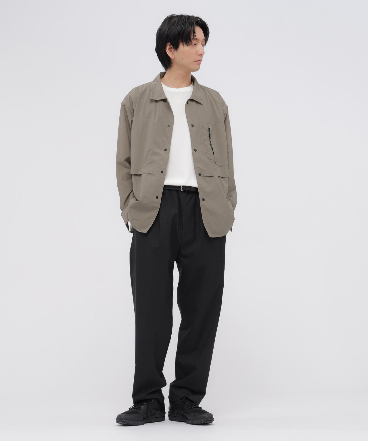 MUTED WOOL CHECK TROUSERS