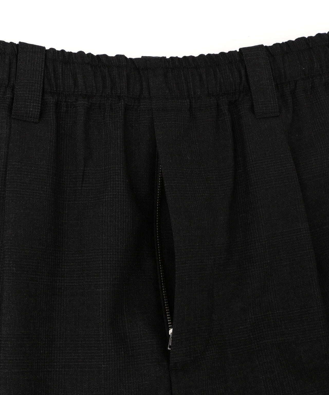 MUTED WOOL CHECK TROUSERS