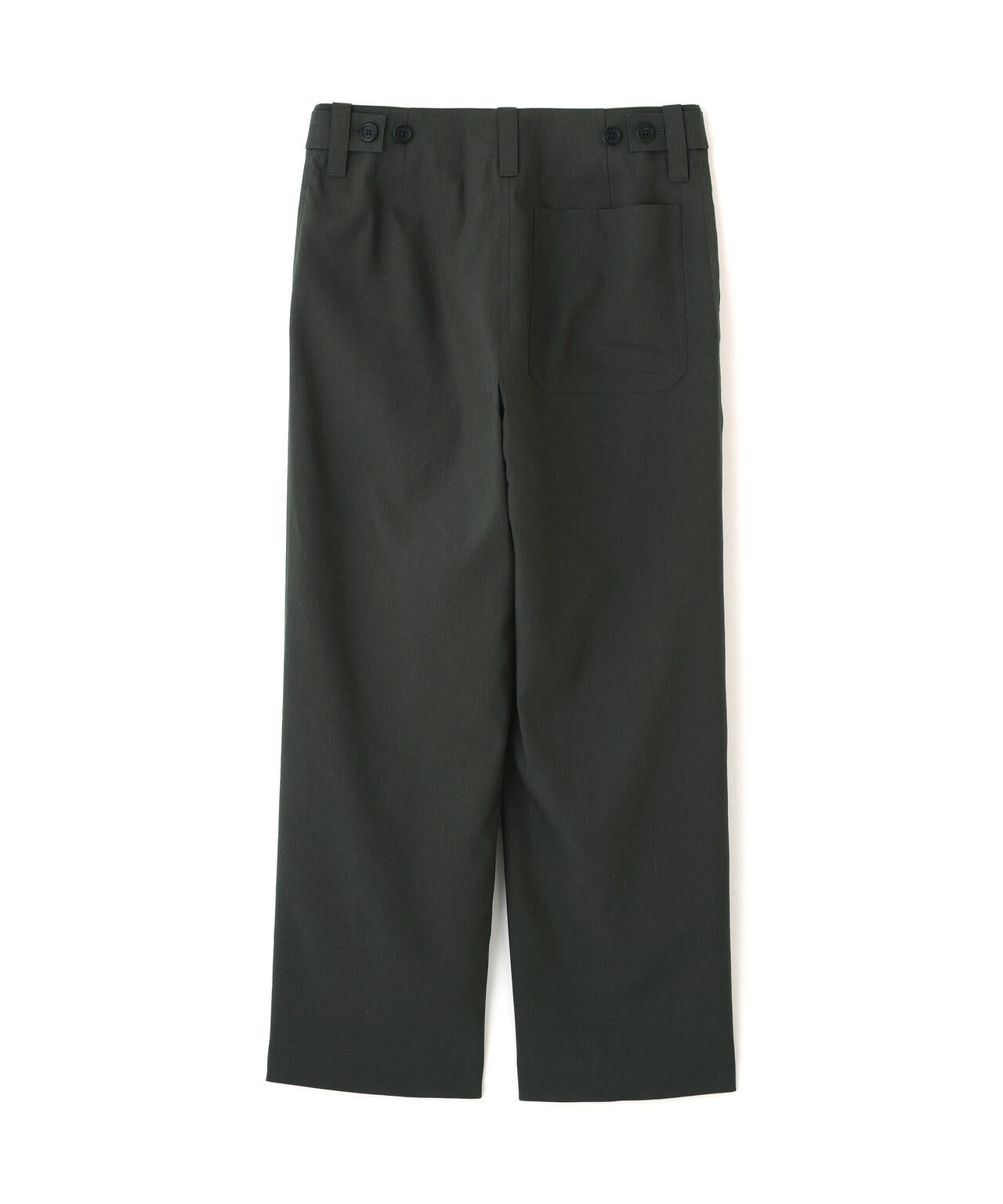 LINEN WOOL SILK PLAINWEAVE TROUSERS