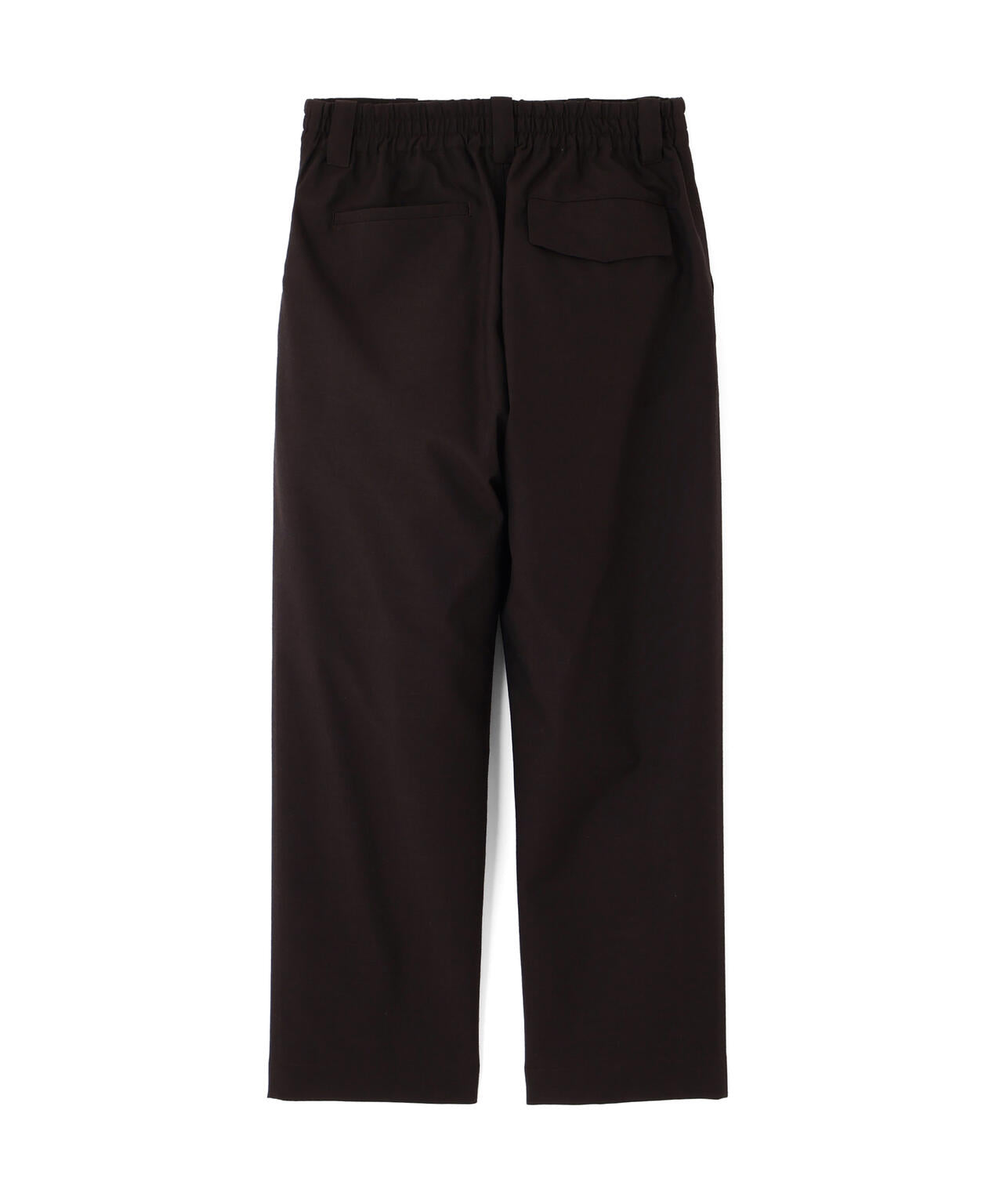YARN DYE WOOL PLAINWEAVE TROUSERS
