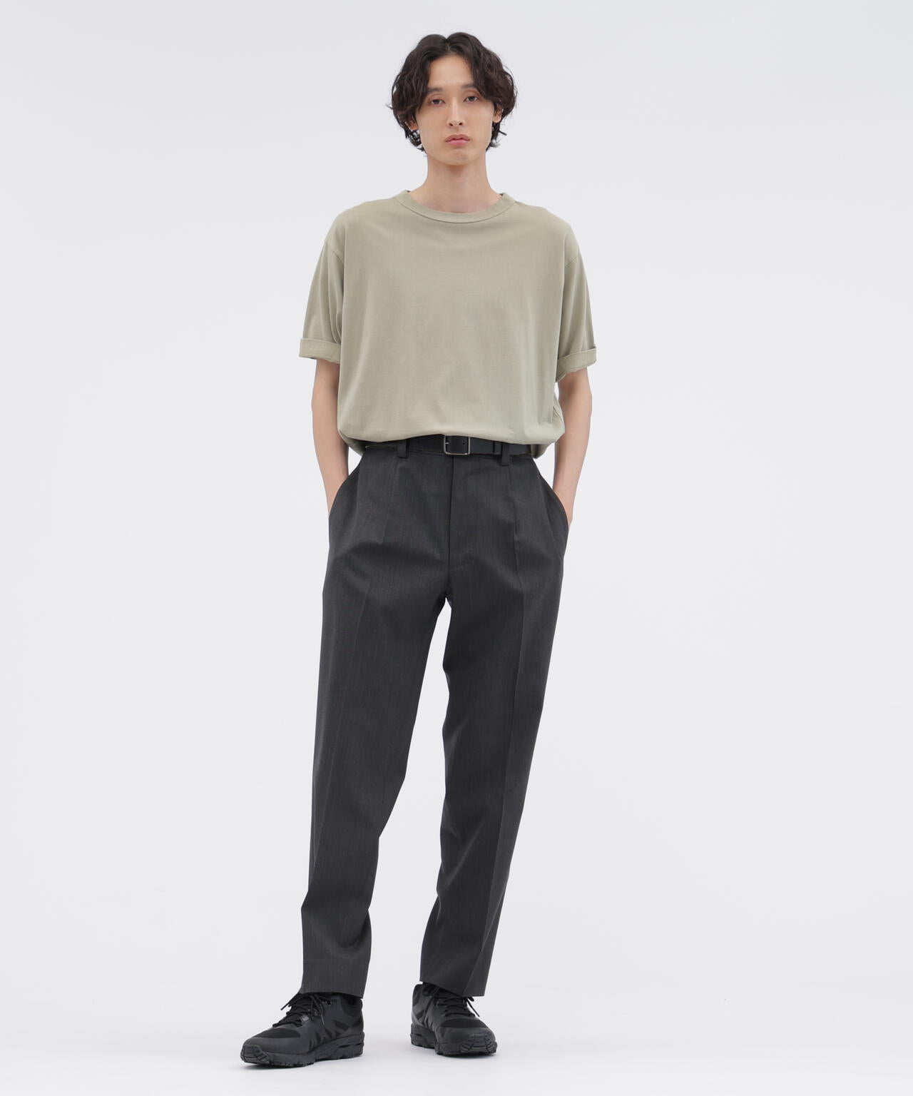 DRY WOOL SUITING TROUSERS