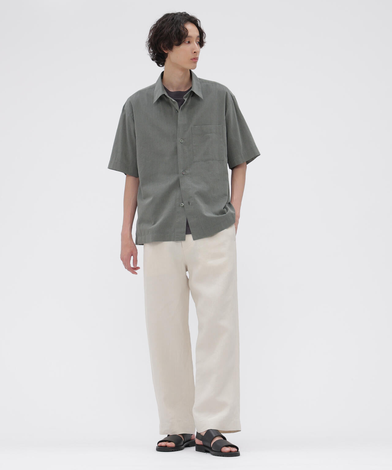 COTTON WOOL VOILE SHIRT