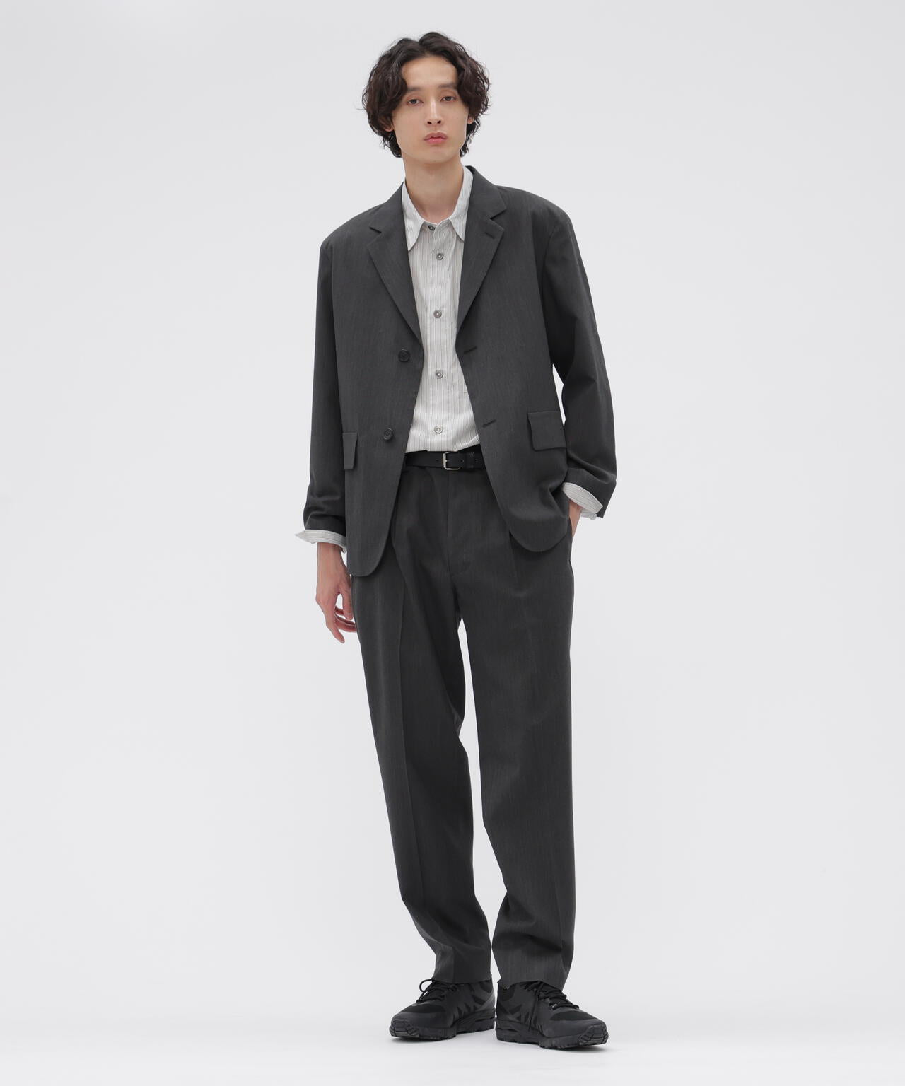 COTTON SILK STRIPE SHIRT