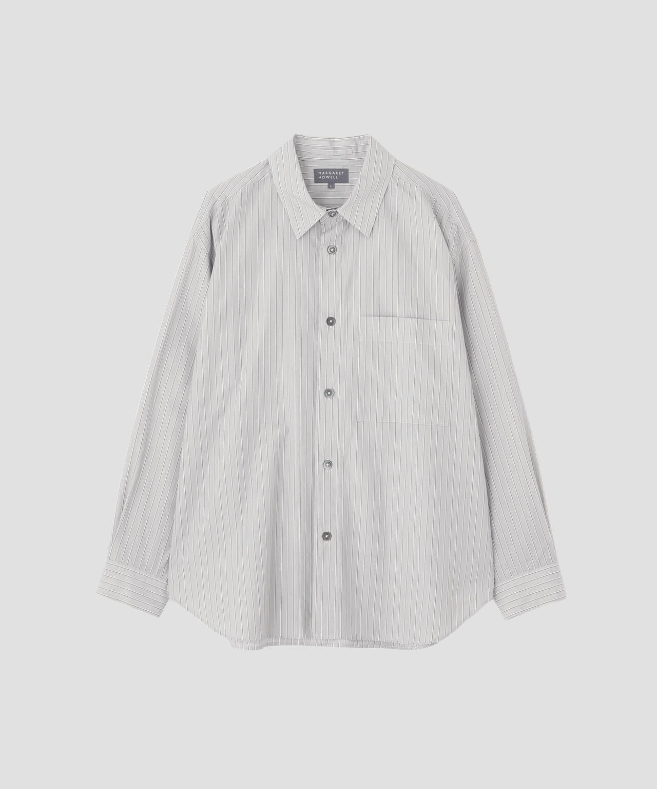 COTTON SILK STRIPE SHIRT