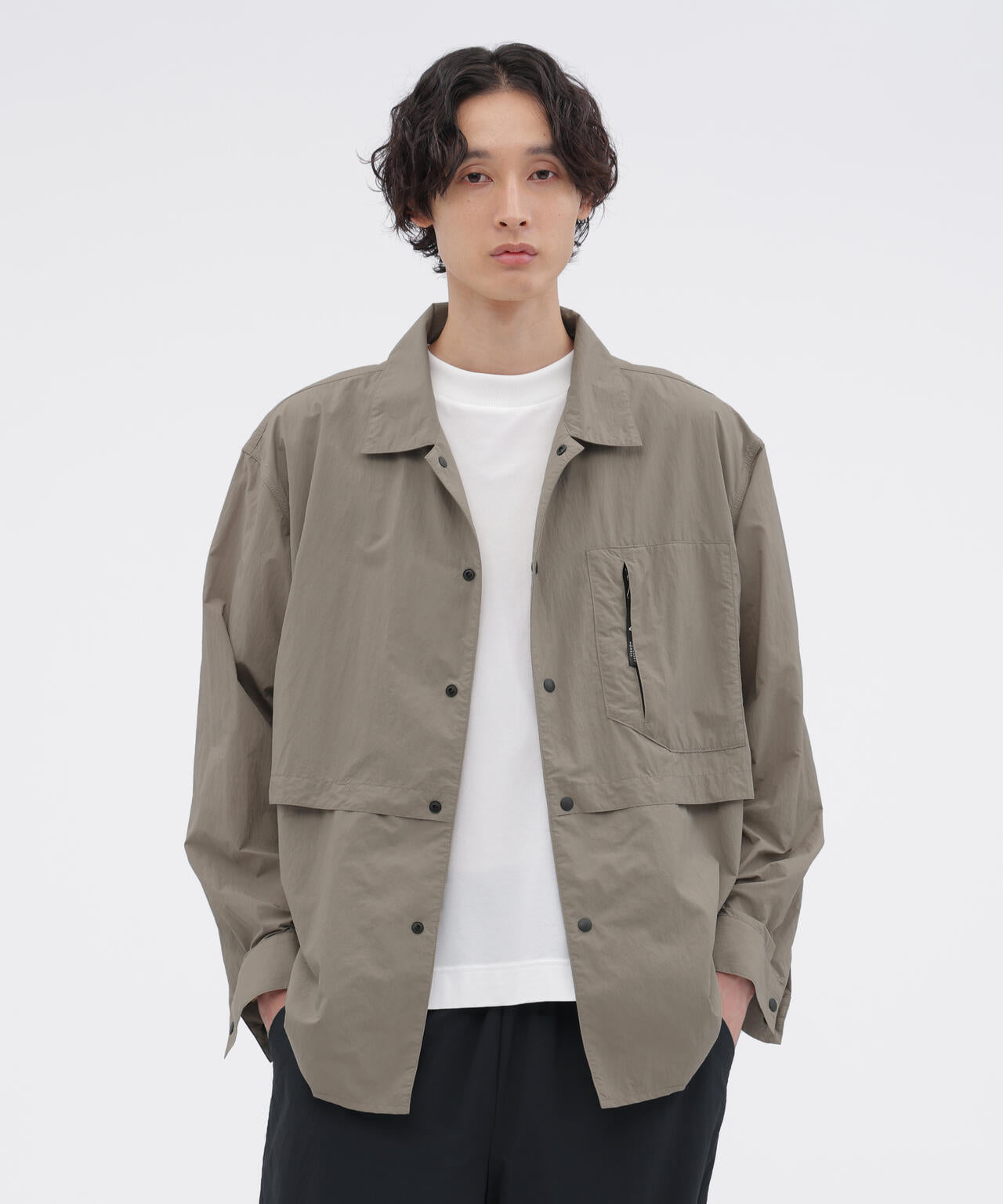 RECYCLED TASLAN NYLON TAFFETA SHIRT