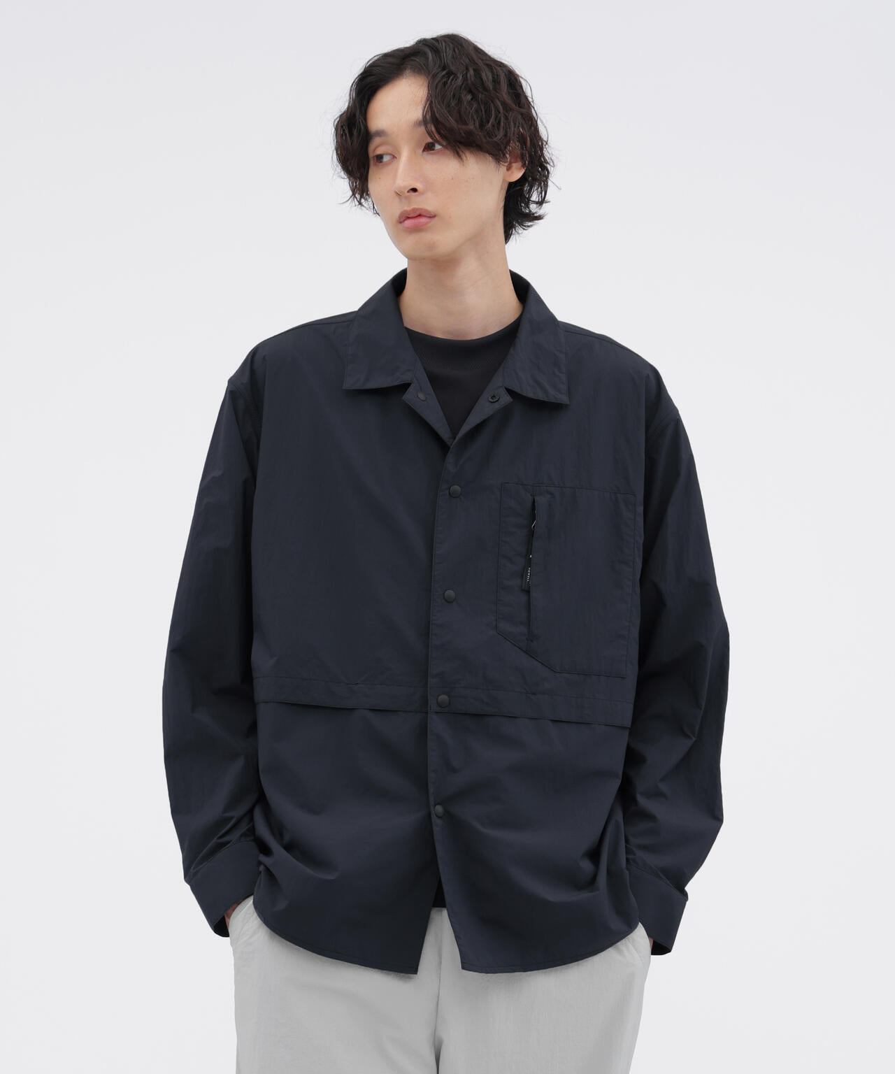 RECYCLED TASLAN NYLON TAFFETA SHIRT