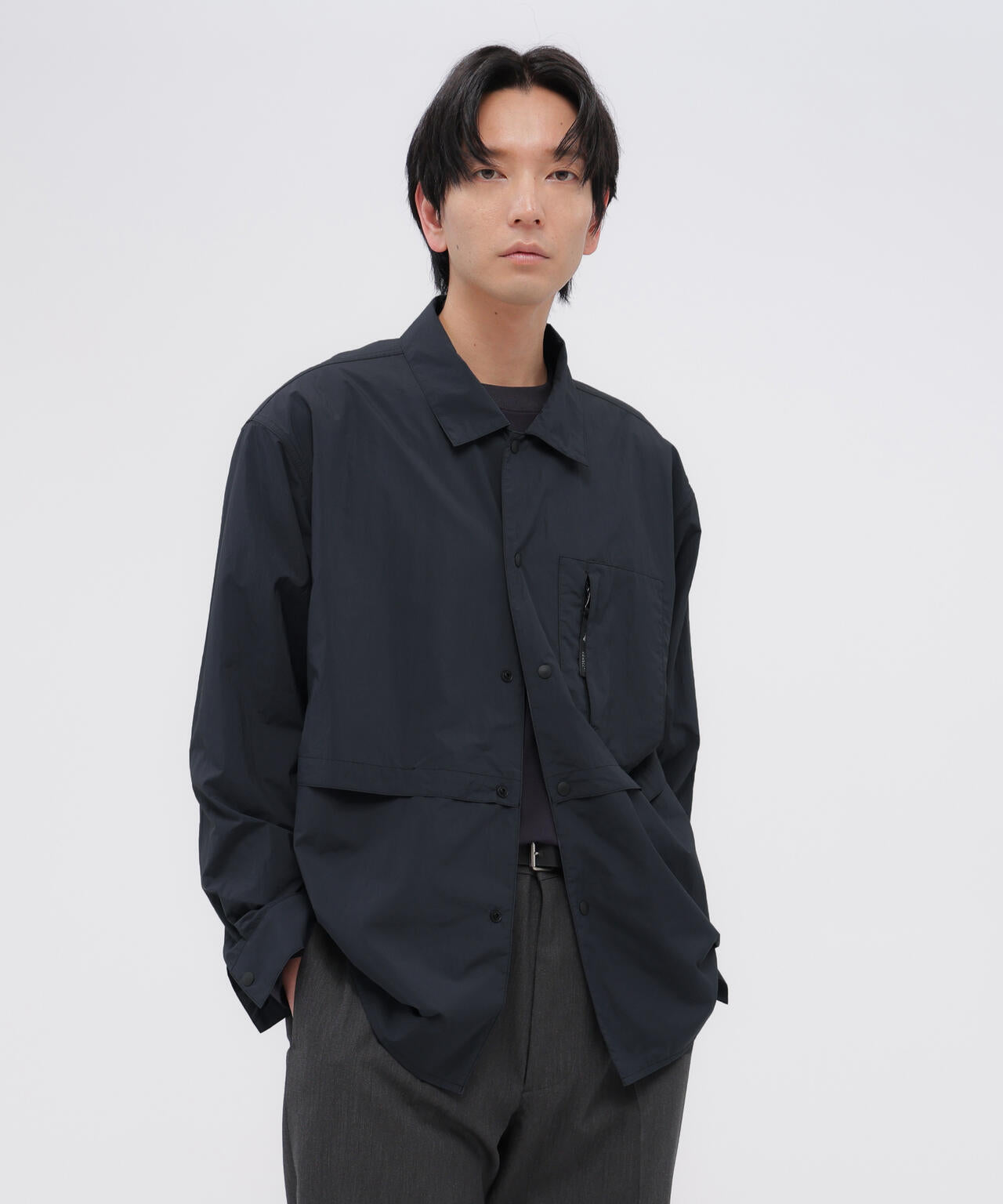 RECYCLED TASLAN NYLON TAFFETA SHIRT