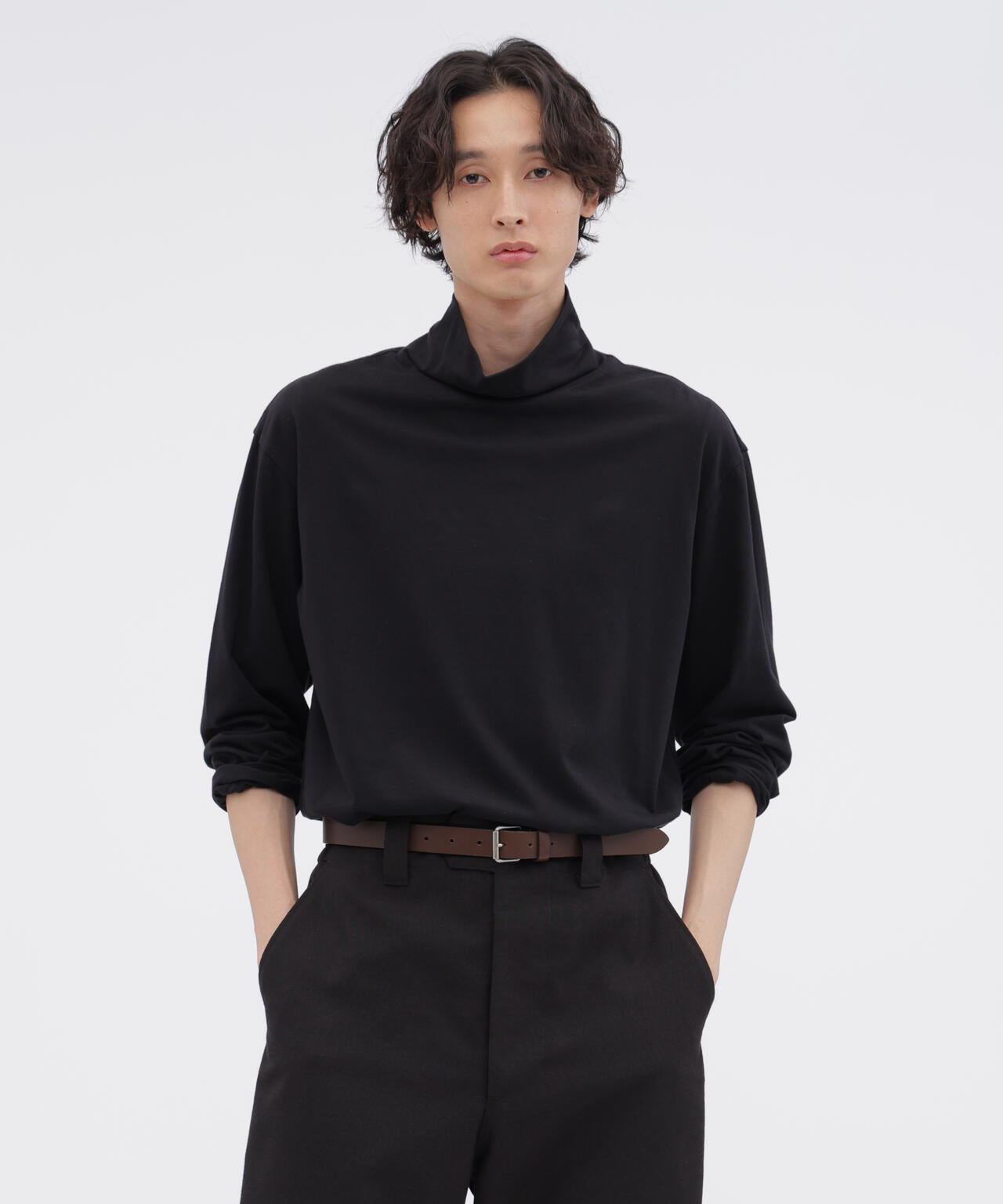 PLAIN COTTON JERSEY TOP