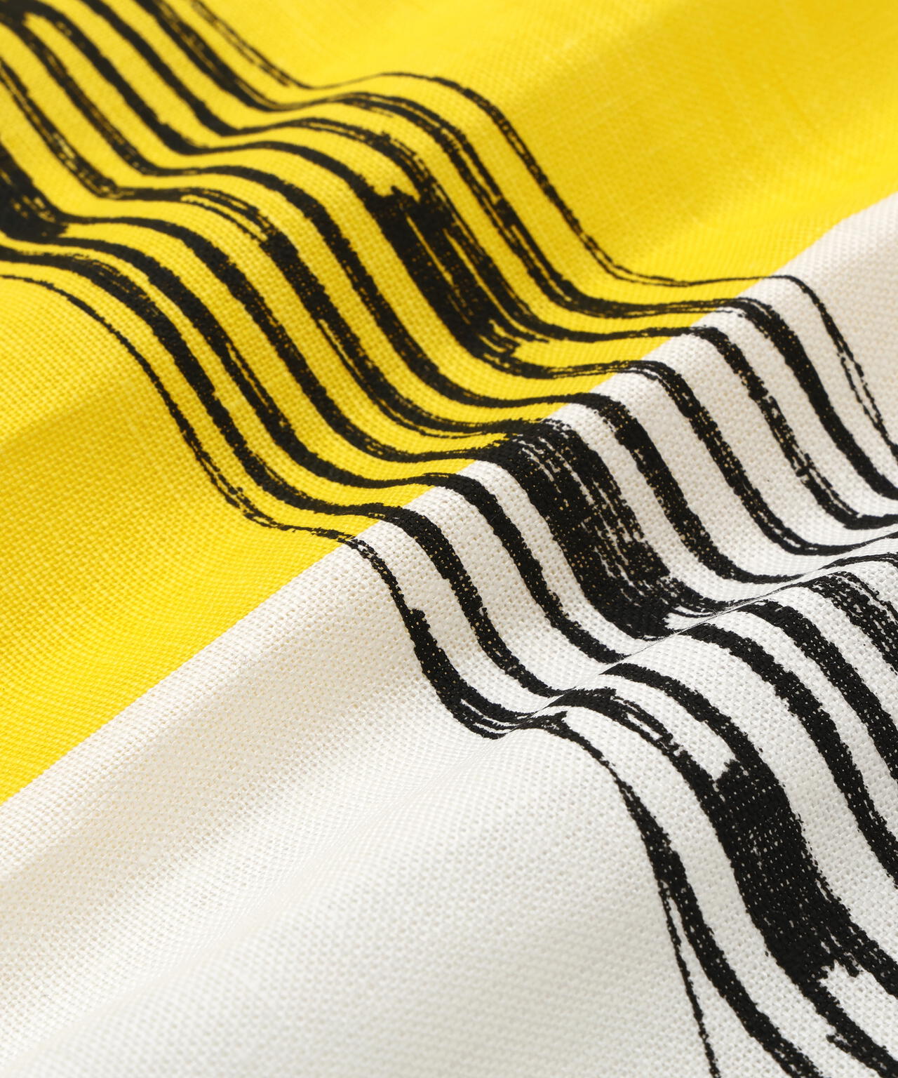 LUCIENNE DAY BLACK LEAF TEA TOWEL