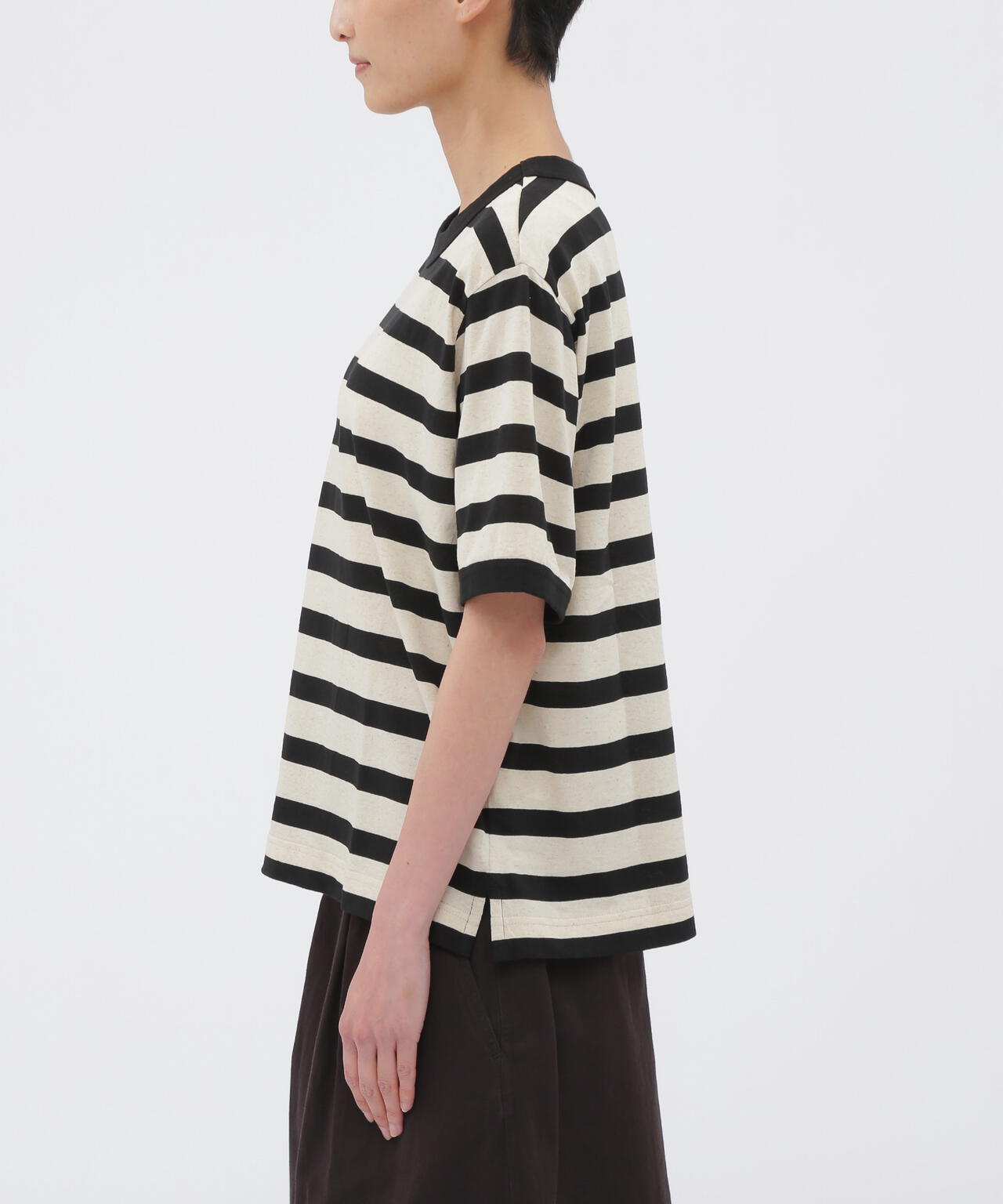 COTTON LINEN STRIPE JERSEY (オンラインショップ限定)