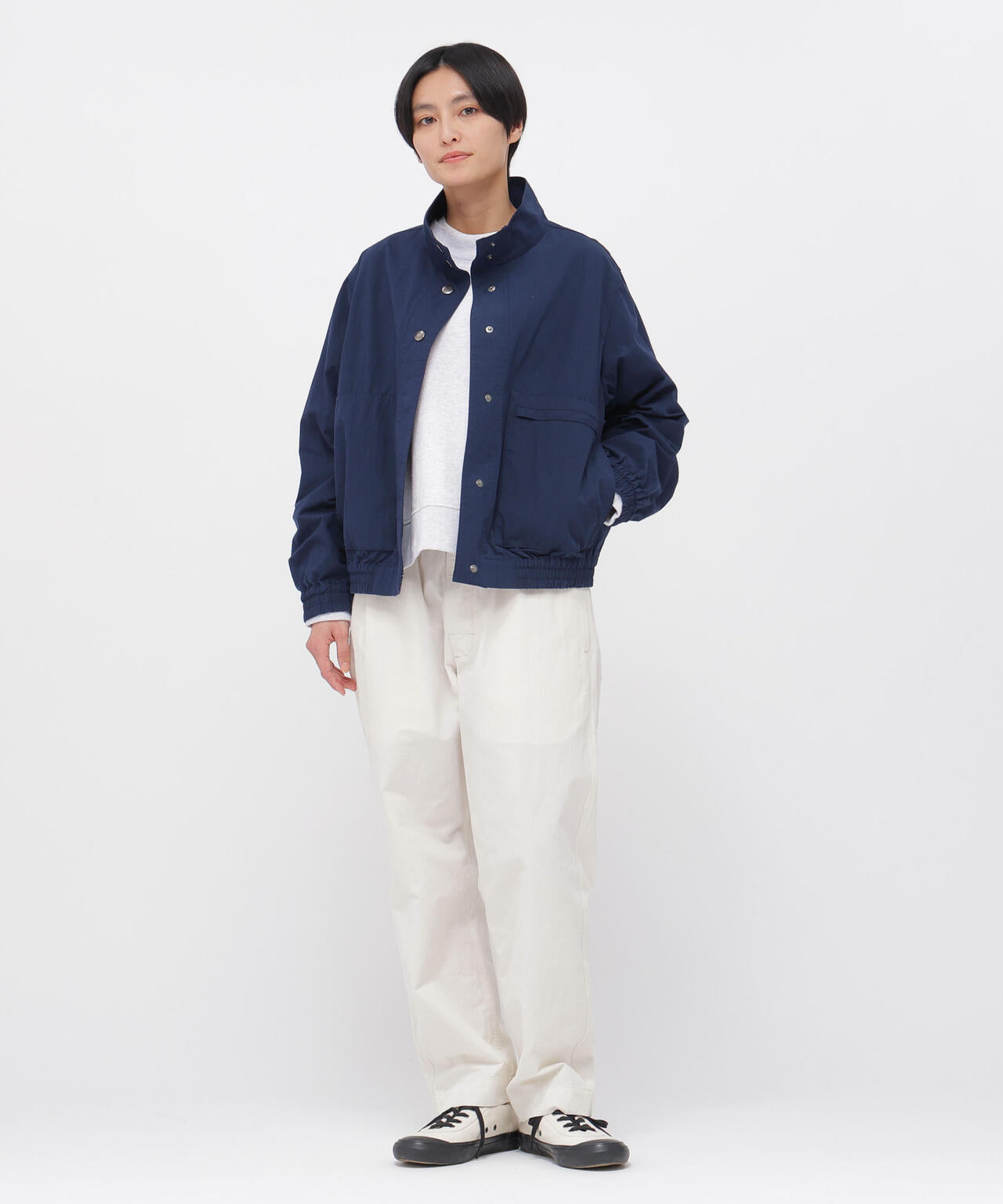 COTTON NYLON PLAINWEAVE BLOUSON