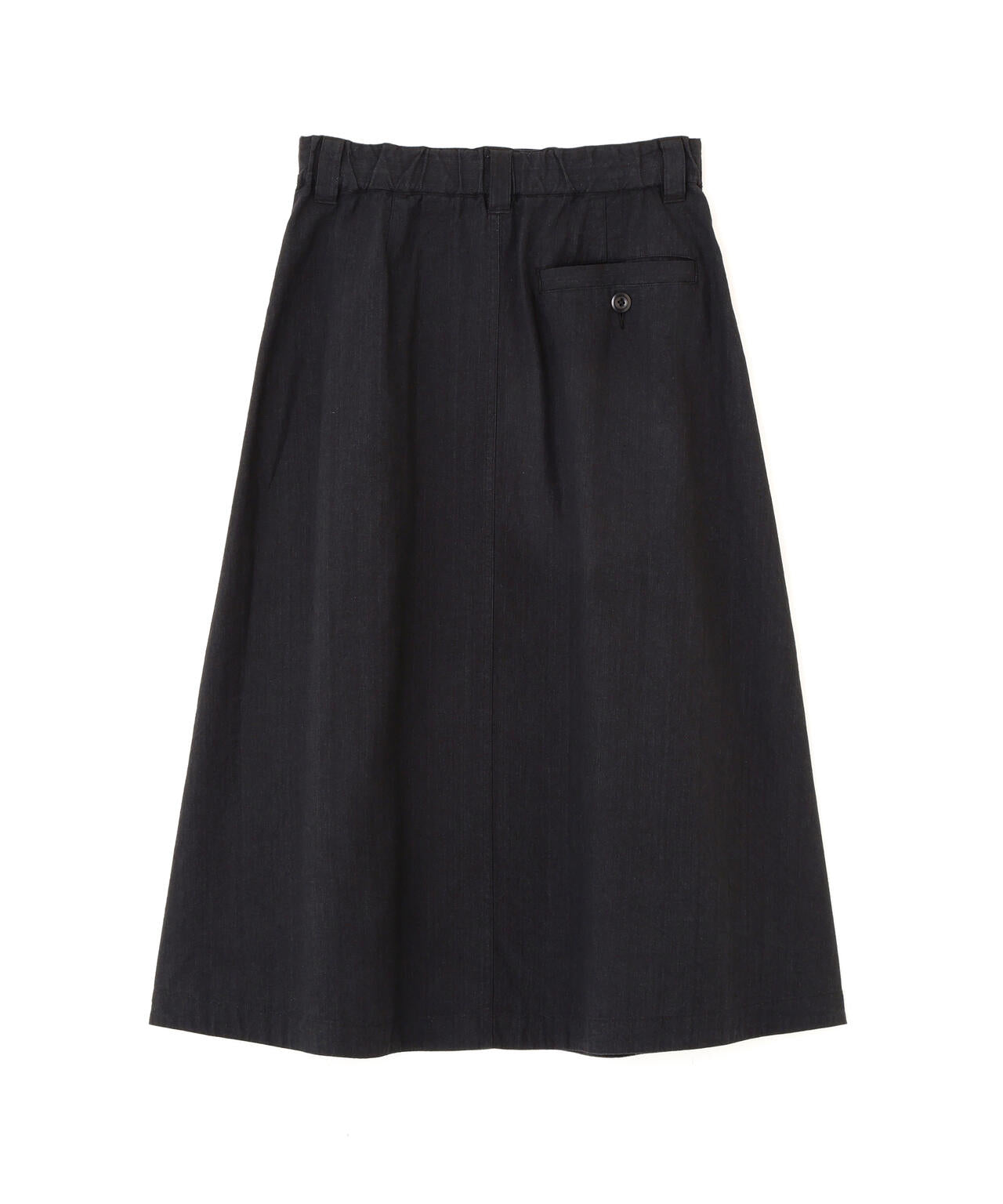 FADED LINEN COTTON PLAINWEAVE SKIRT