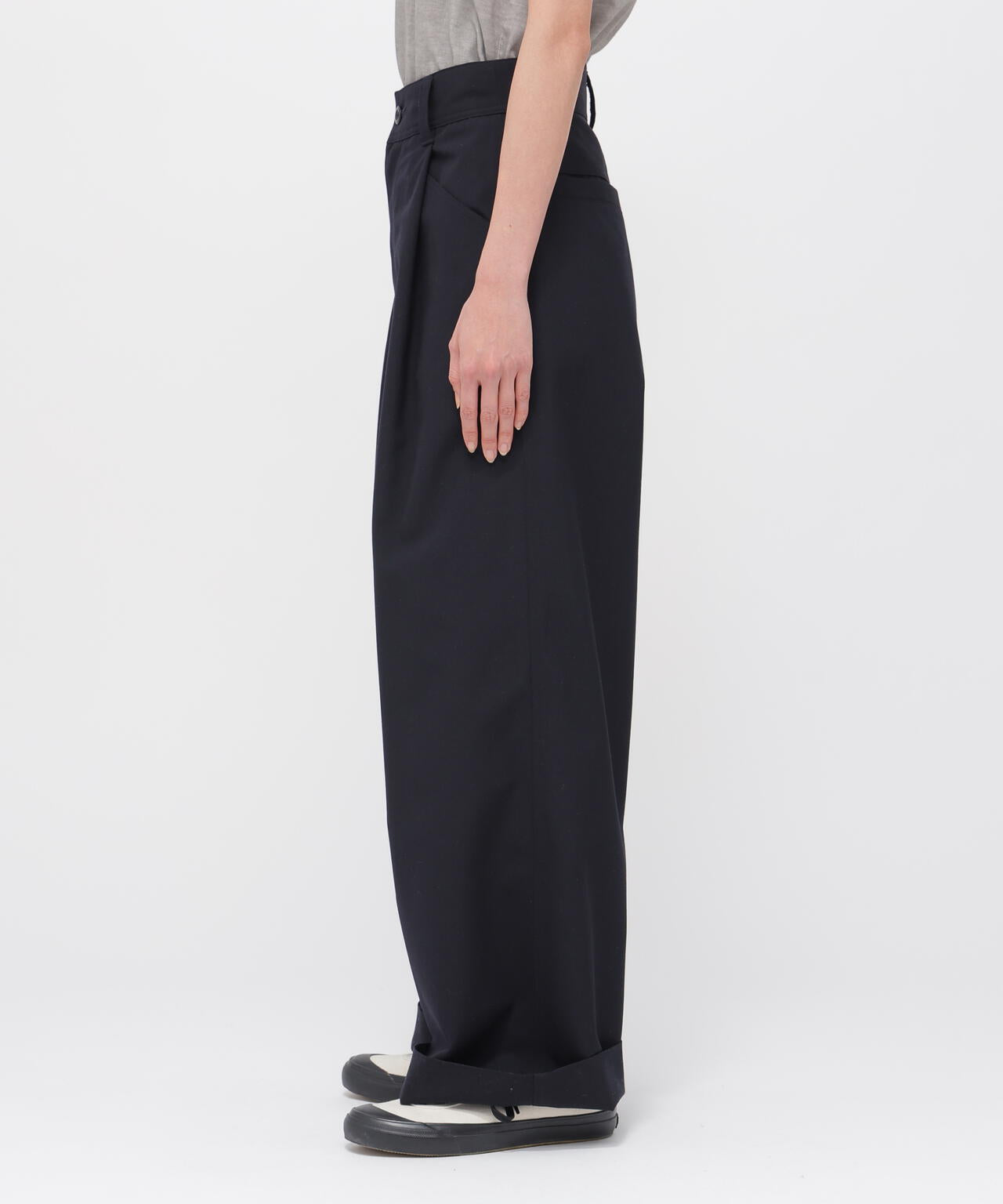 UNIFORM WOOL POLYESTER TROUSERS