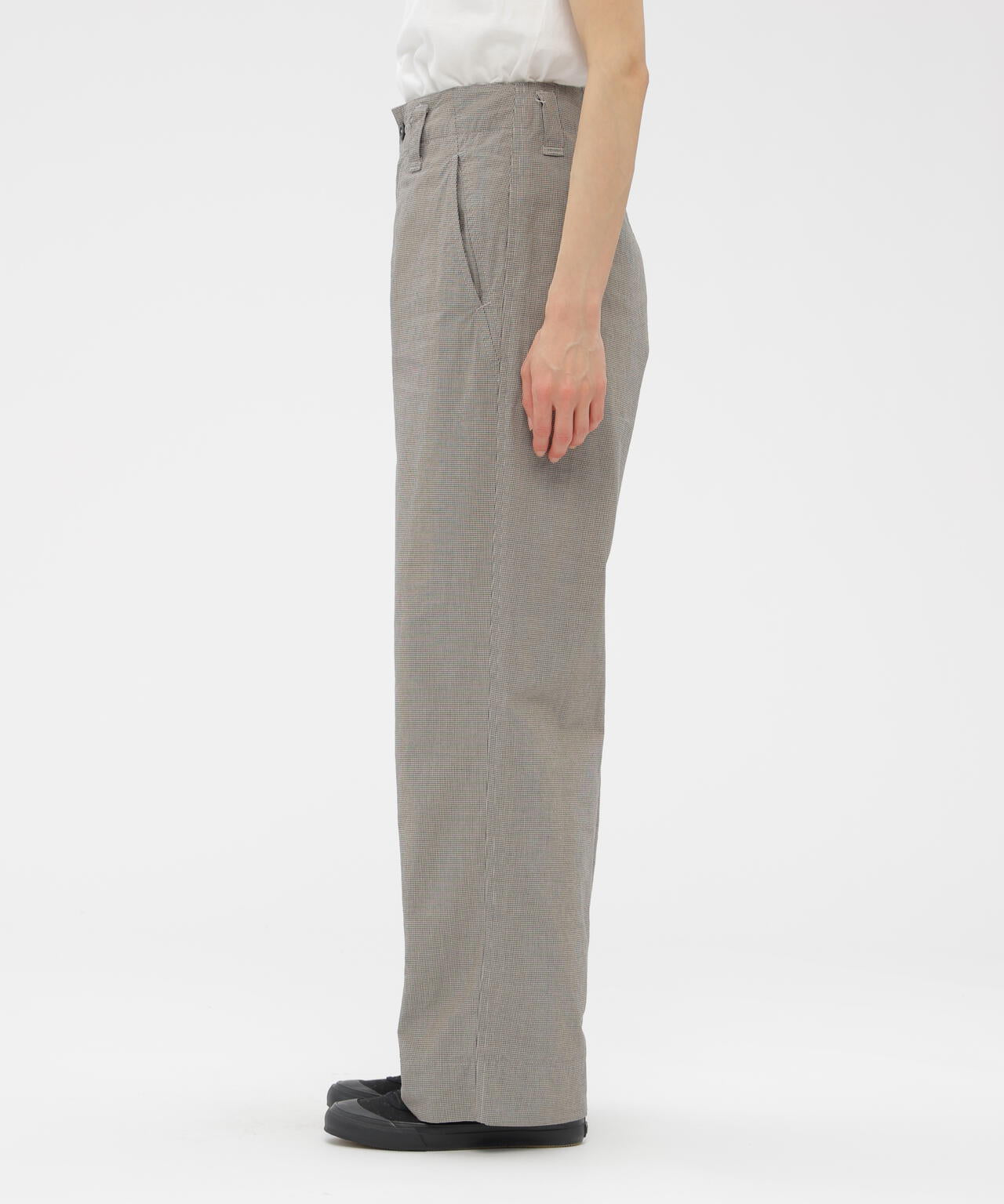 CHEF CHECK COTTON TROUSERS