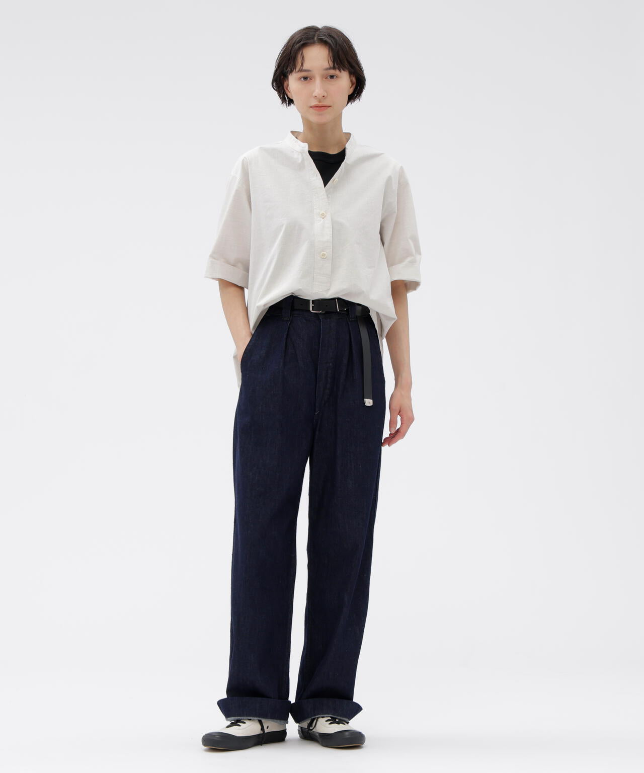 HIGHCOUNT TOP DYED COTTON SHIRT