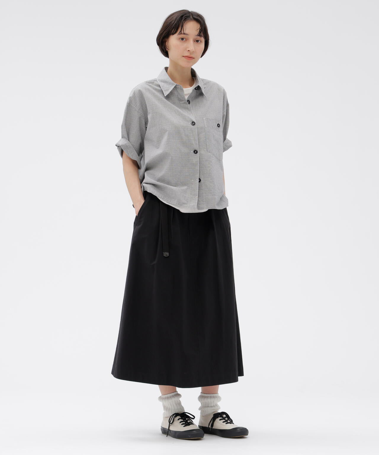TINY GINGHAM COTTON SHIRT