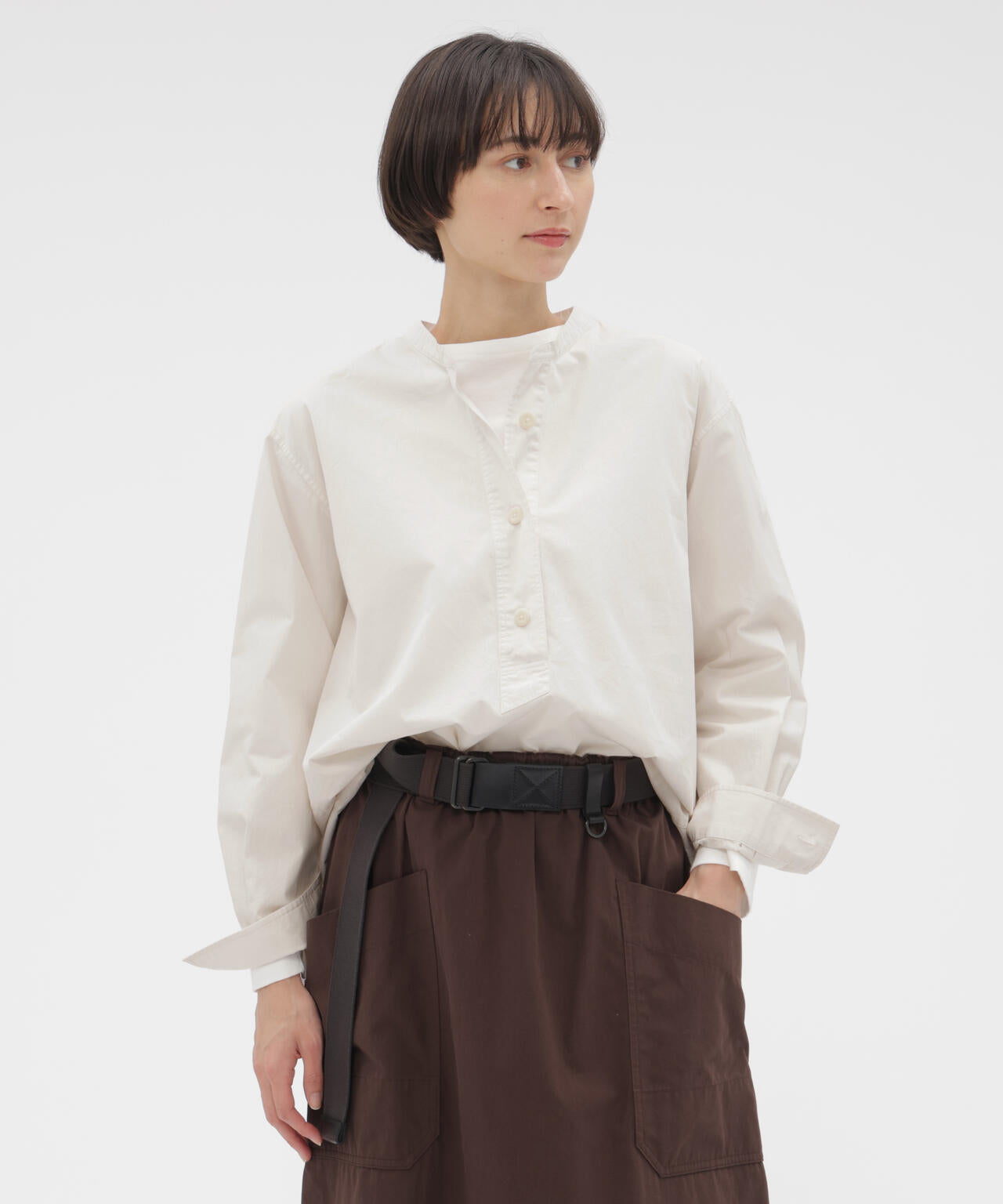 COMPACT COTTON POPLIN SHIRT