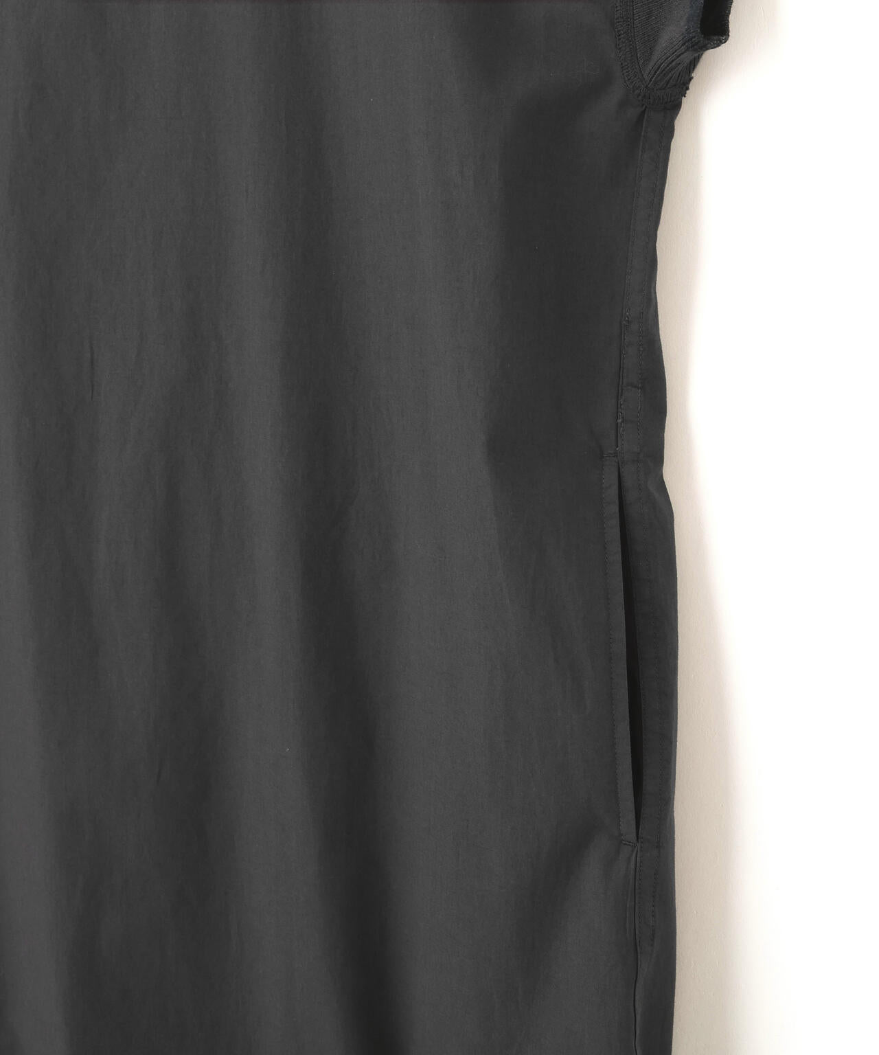 GARMENT DYED COTTON POPLIN DRESS