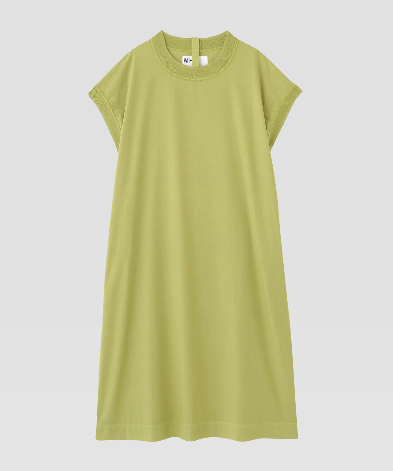 GARMENT DYED COTTON POPLIN DRESS