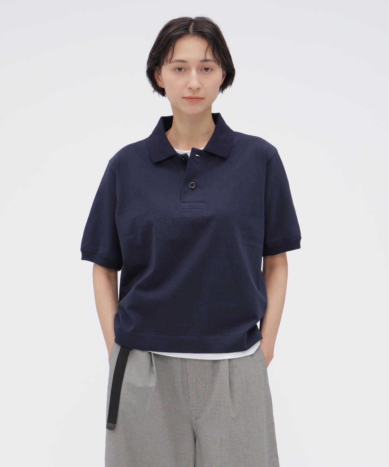MARL COTTON JERSEY TOP