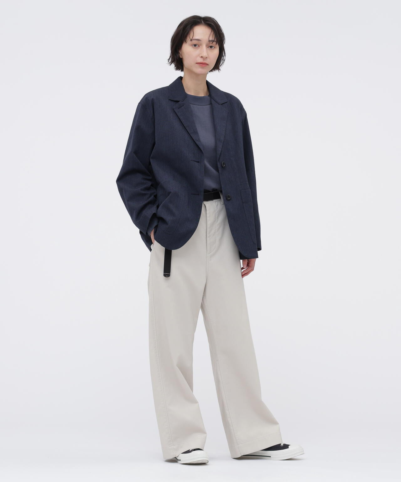 WOOL COTTON TWILL JACKET