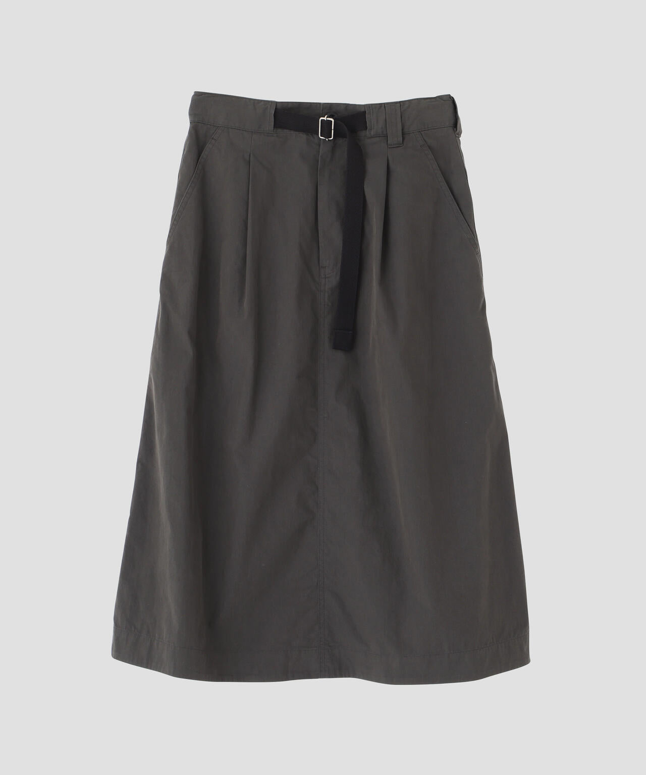 WASHED COTTON NYLON SKIRT