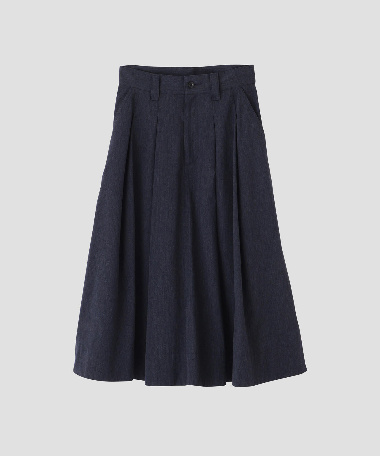 WOOL COTTON TWILL SKIRT