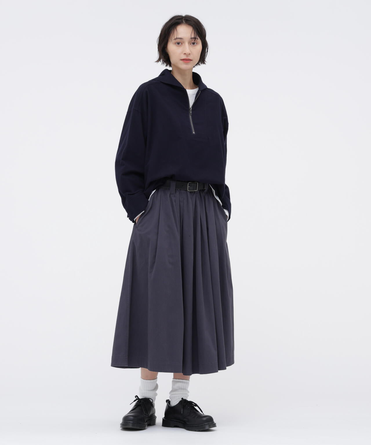 FINE COTTON CHINO TWILL SKIRT