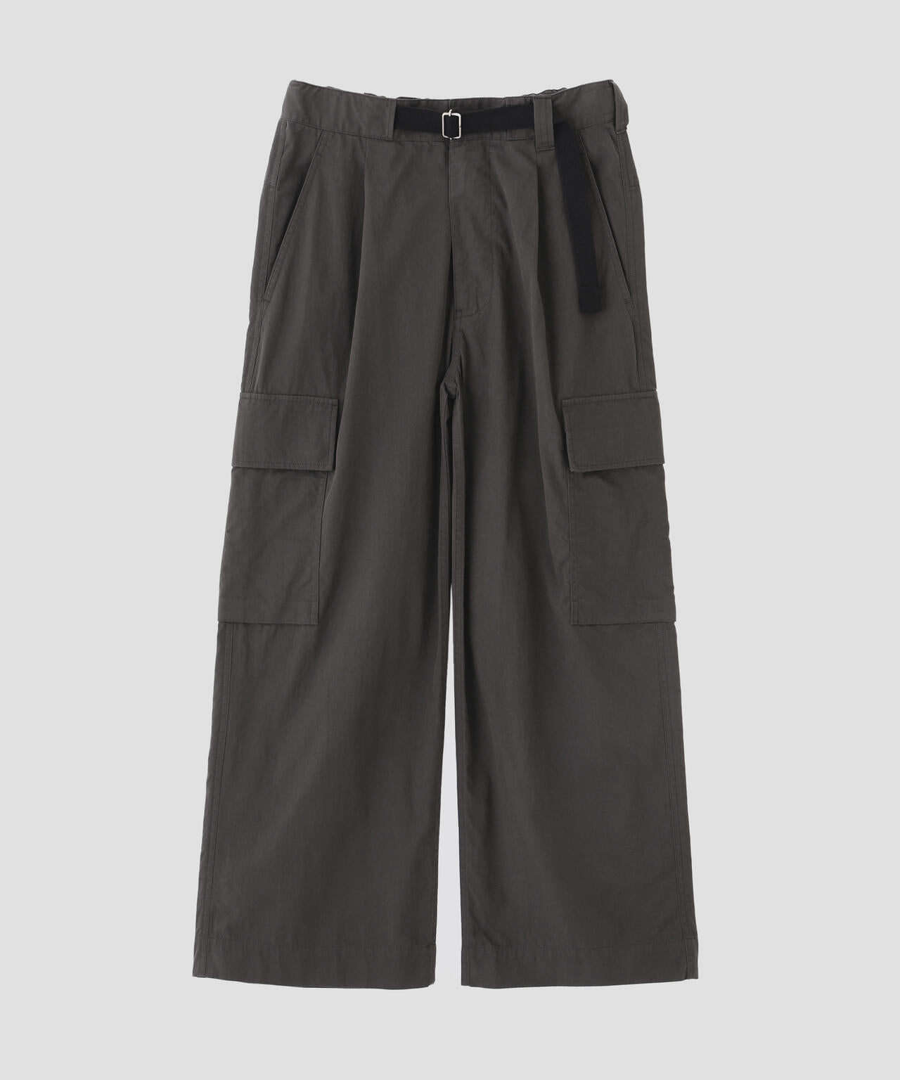 WASHED COTTON NYLON TROUSERS