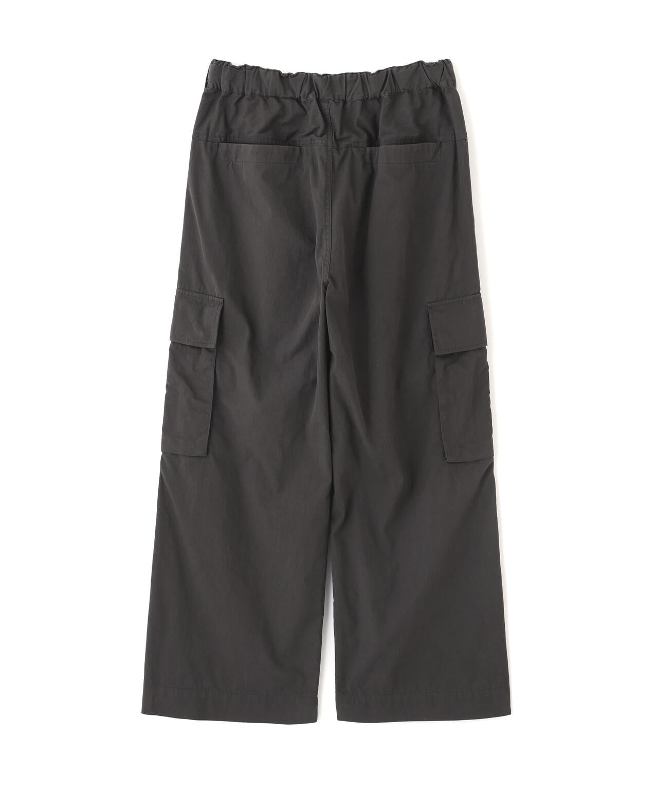 WASHED COTTON NYLON TROUSERS