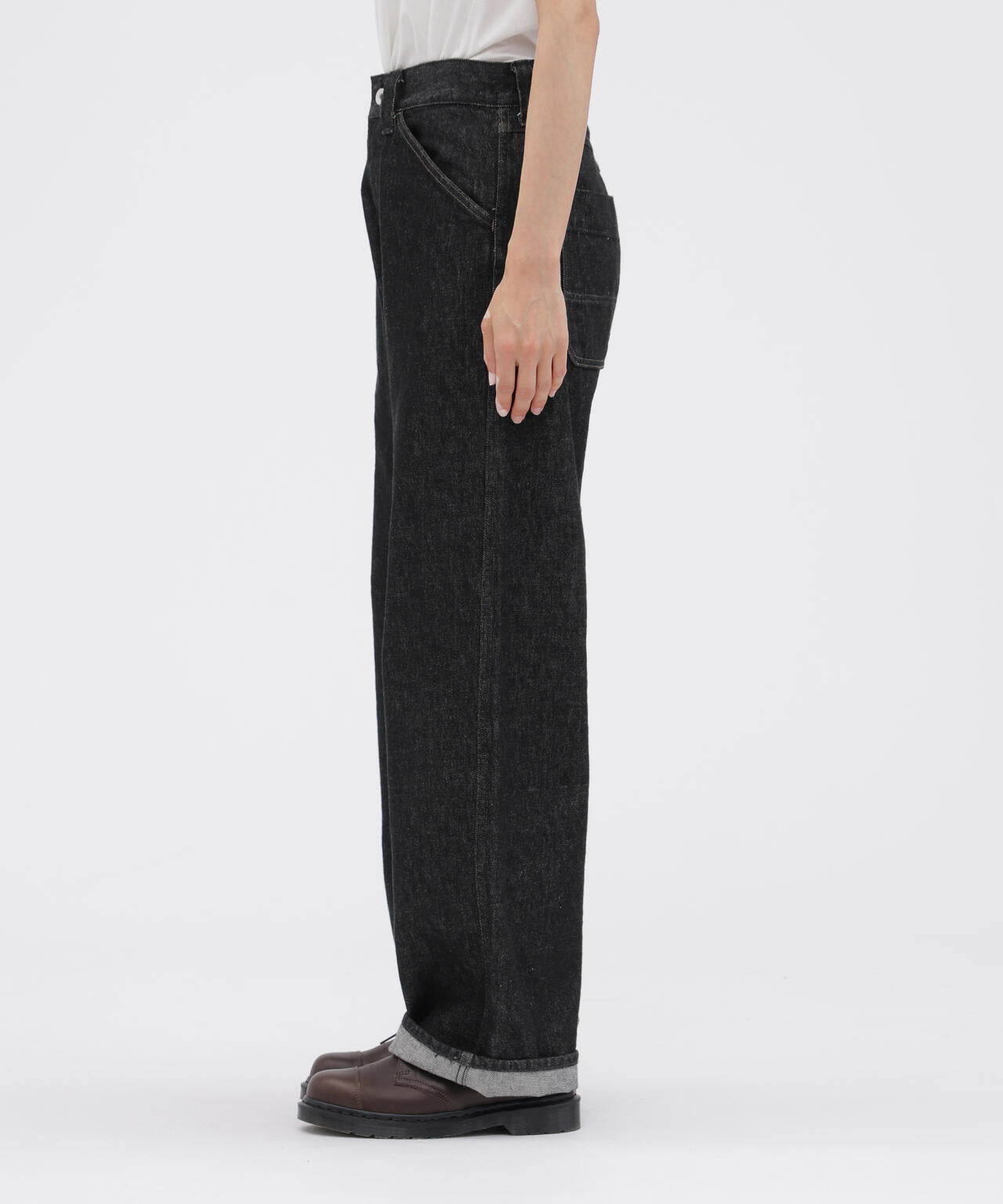 CANTON BLACK DENIM TROUSERS
