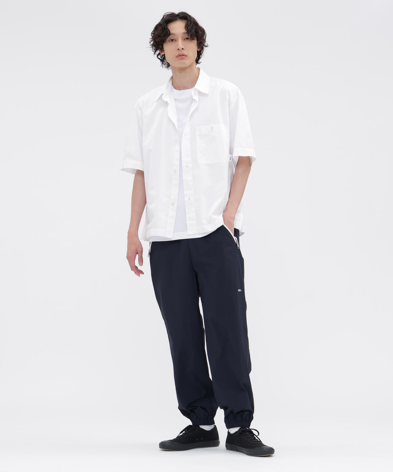 MHL. UTILITY WEAR PIECE DYED COTTON POPLIN SHIRT