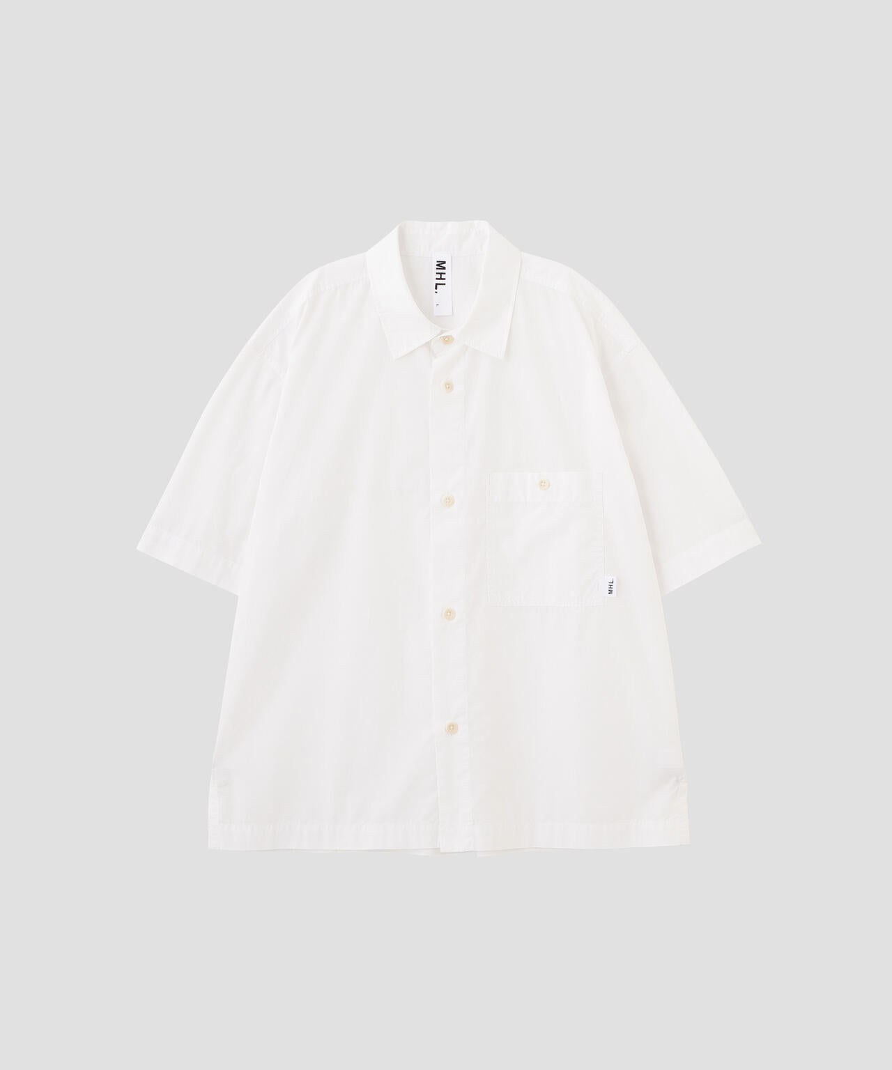 MHL. UTILITY WEAR PIECE DYED COTTON POPLIN SHIRT