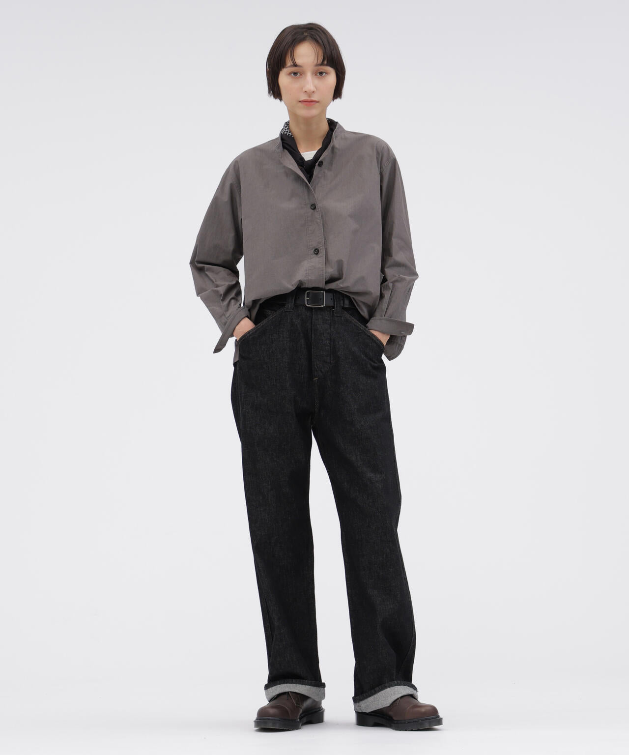 END ON END WEAVE COTTON SHIRT