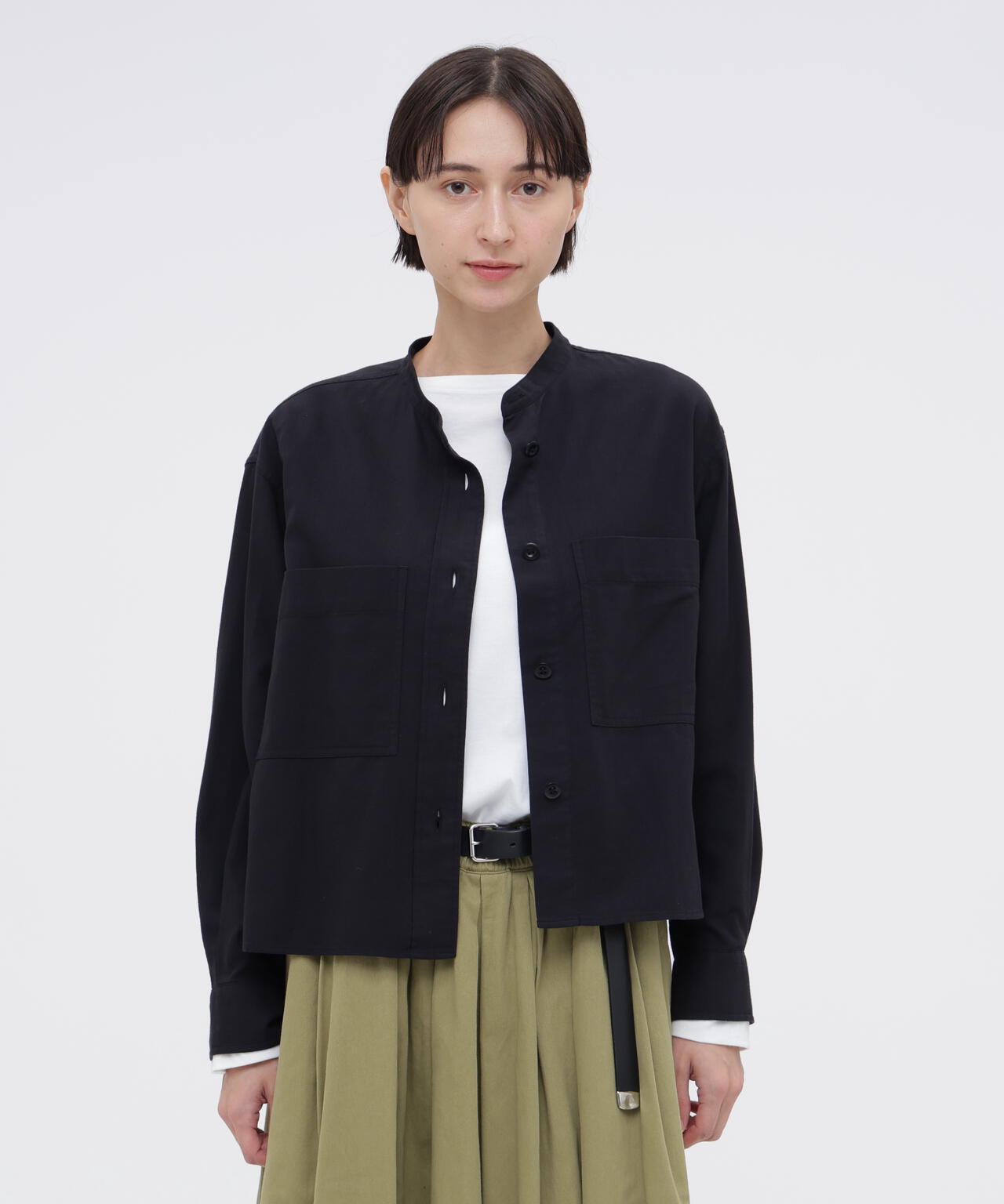 FINE COTTON WOOL TWILL SHIRT