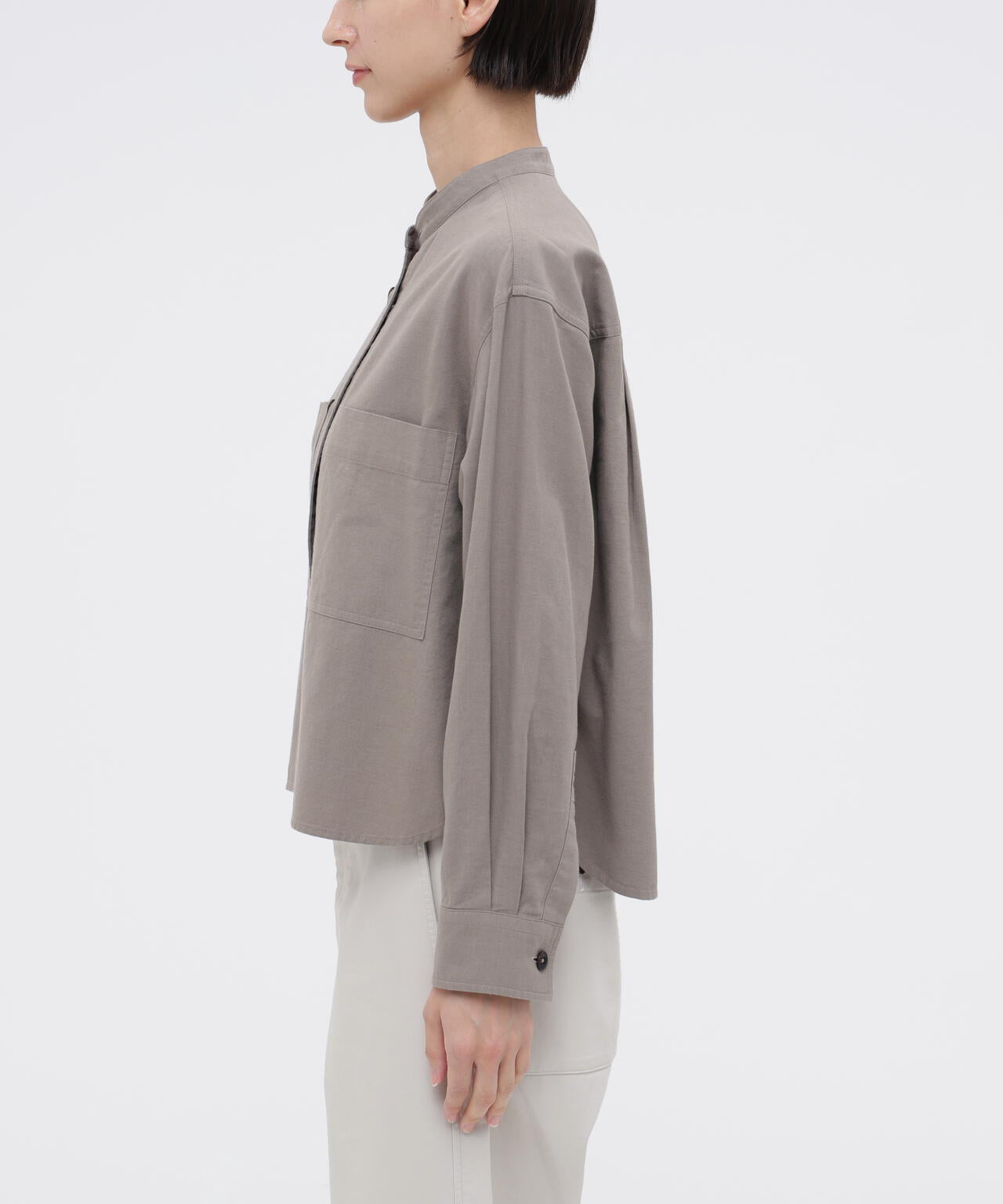 FINE COTTON WOOL TWILL SHIRT
