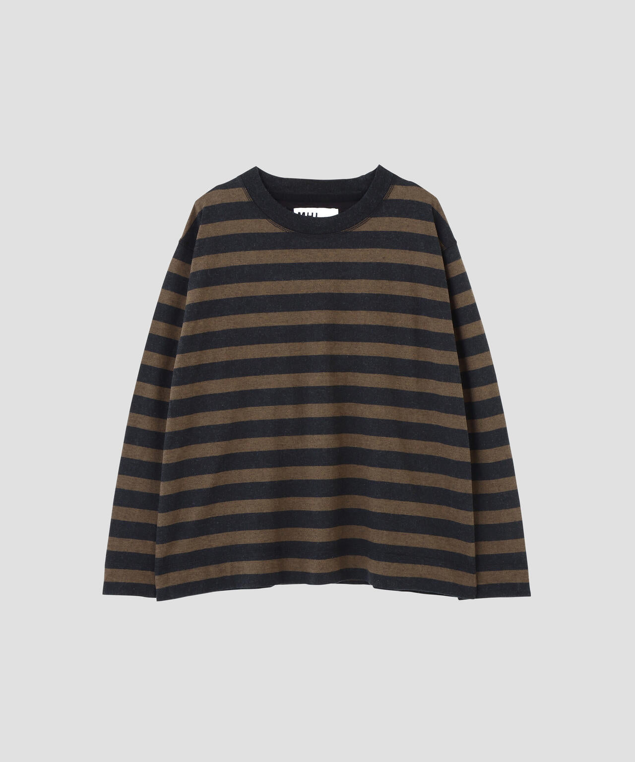 LIGHT COTTON MELANGE STRIPE TOP
