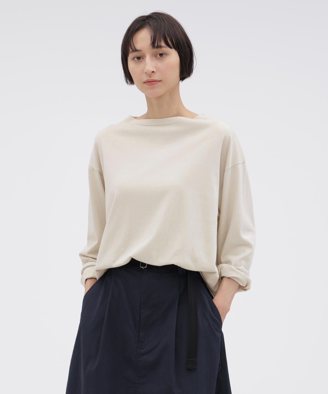 SMOOTH COTTON JERSEY TOP