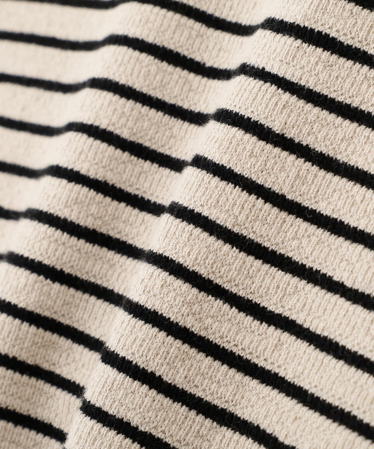 TEXTURED COTTON STRIPE TOP