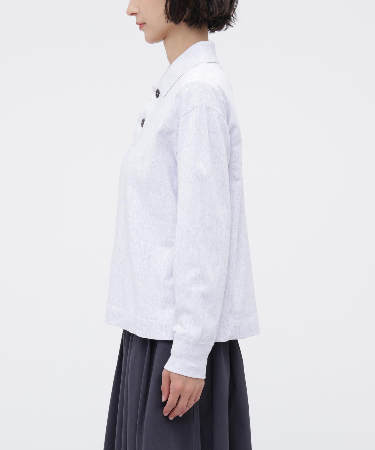 FINE GRAIN COTTON JERSEY TOP