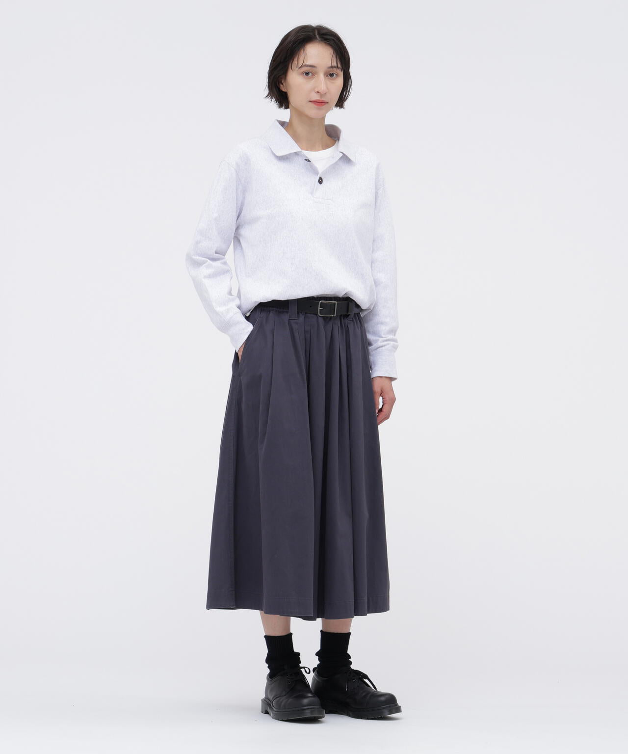 FINE GRAIN COTTON JERSEY TOP