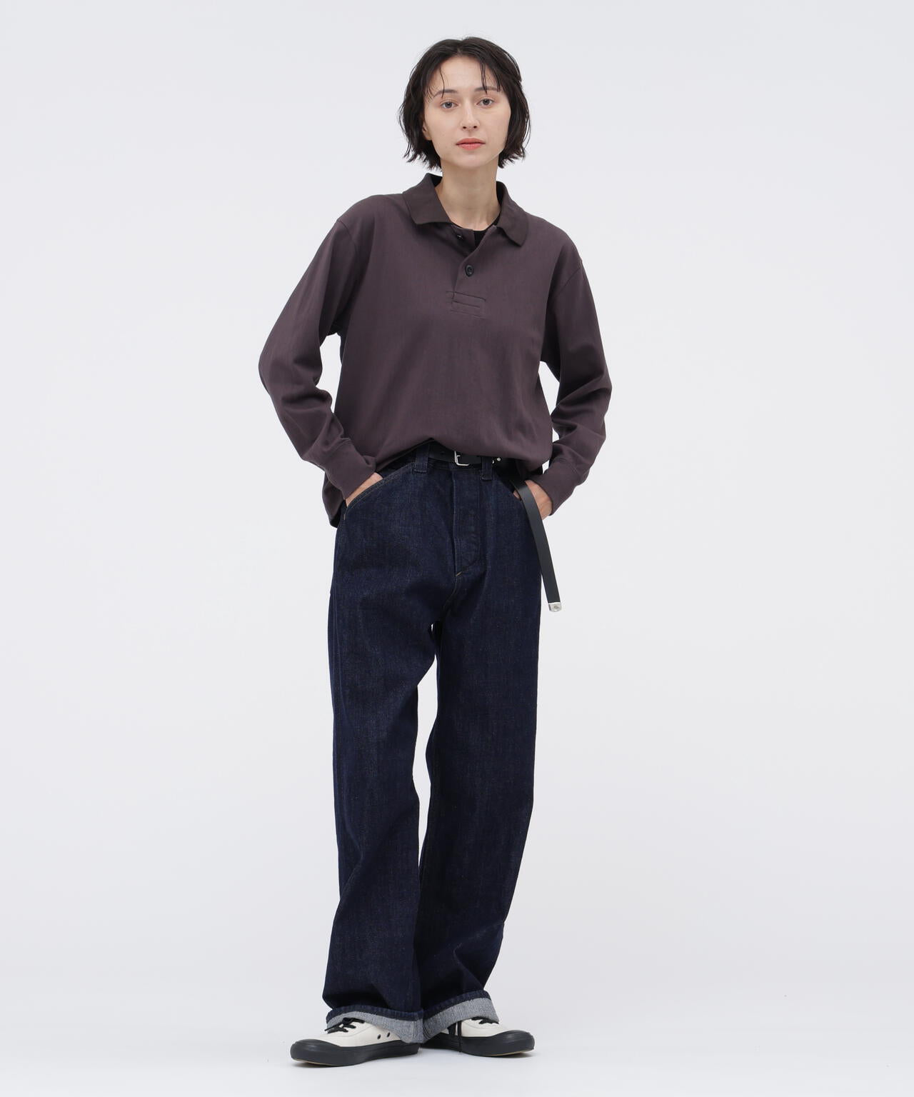 FINE GRAIN COTTON JERSEY TOP