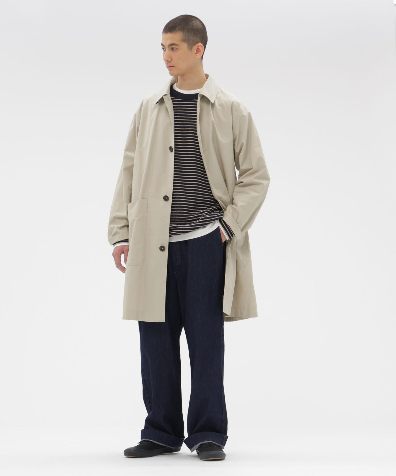 PROOFED COTTON POPLIN COAT