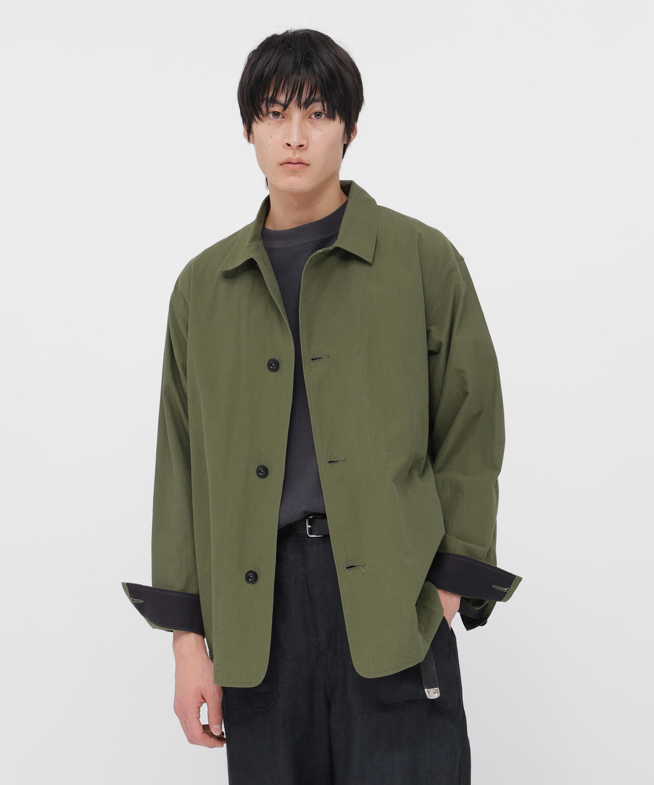 CRISP COTTON CHAMBRAY BLOUSON