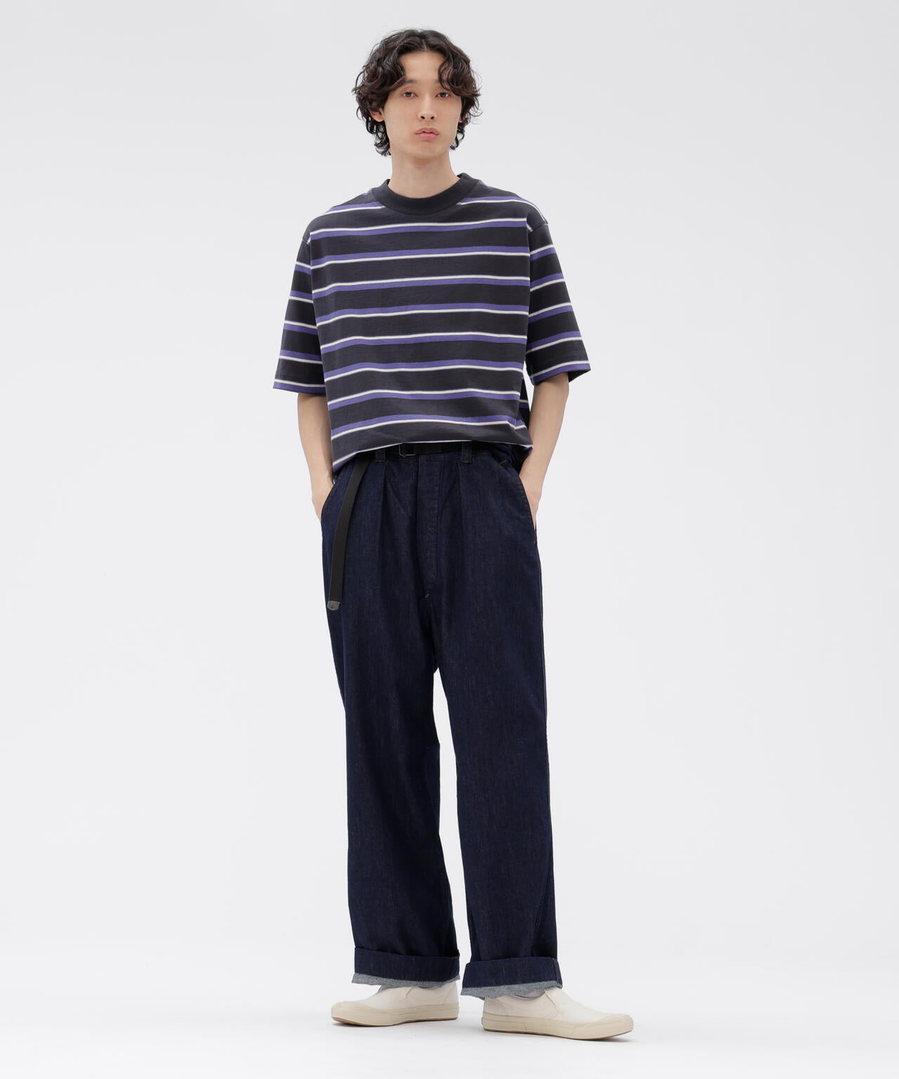 CANTON LIGHT DENIM TROUSERS