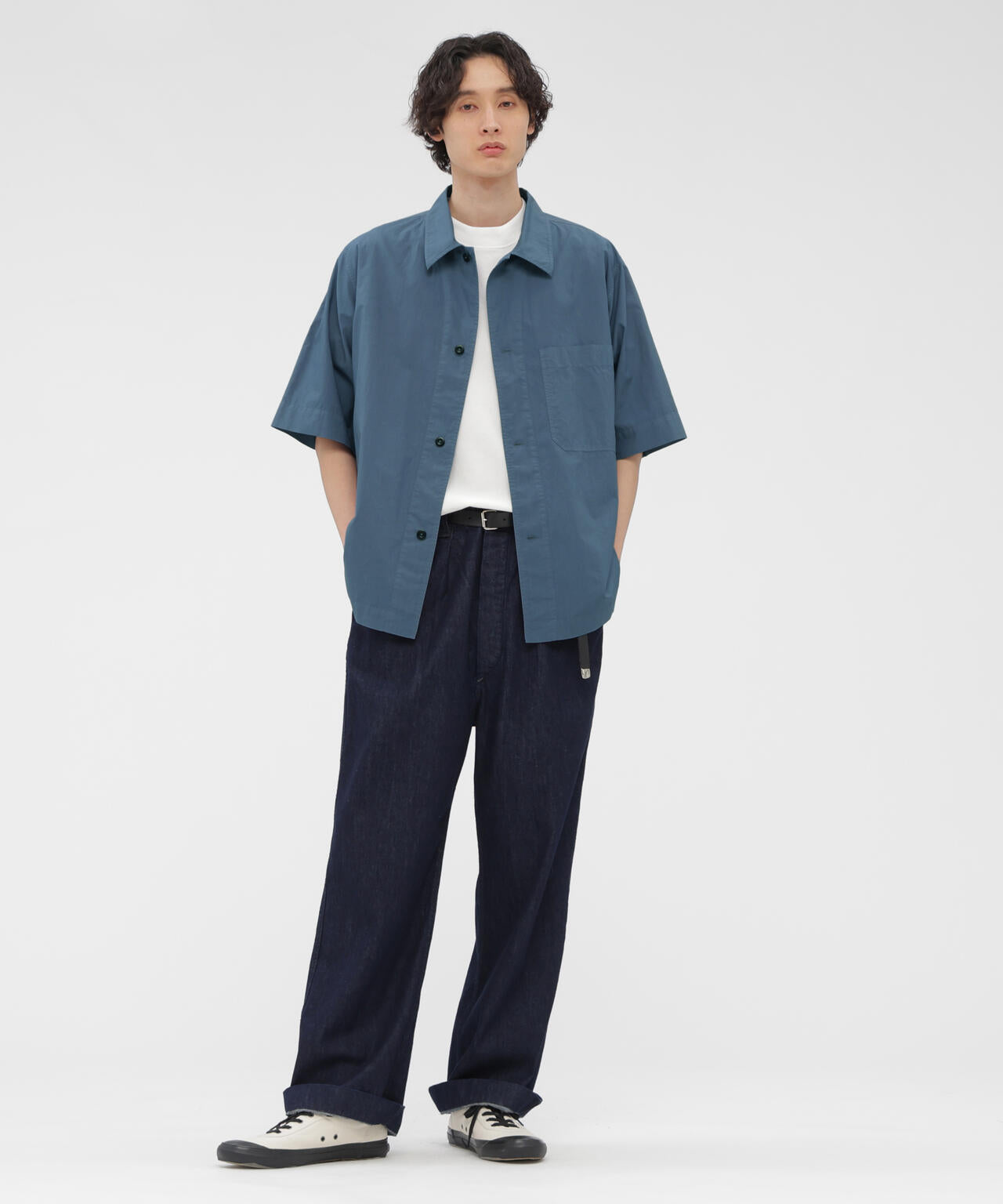 CANTON LIGHT DENIM TROUSERS
