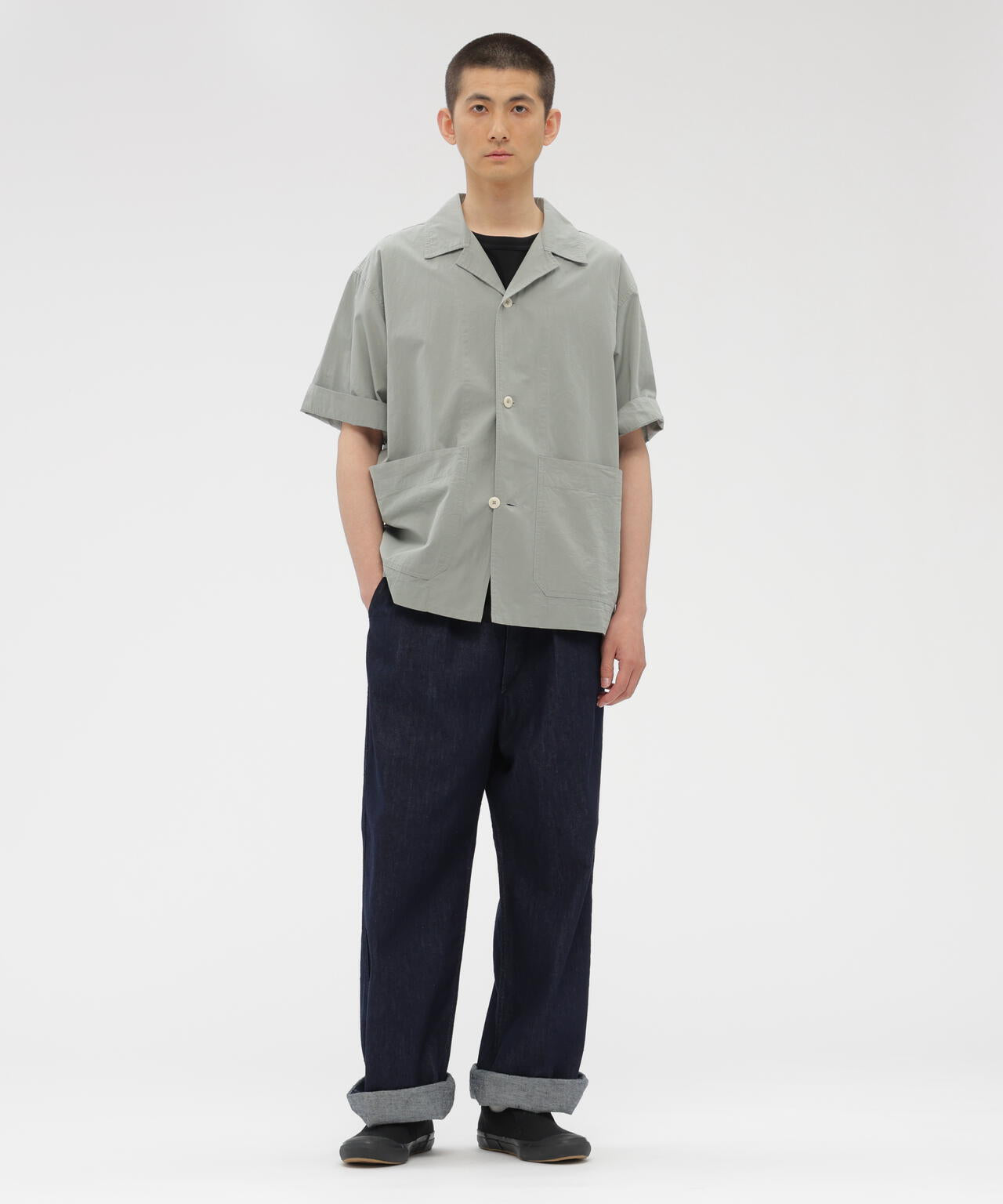 CANTON LIGHT DENIM TROUSERS