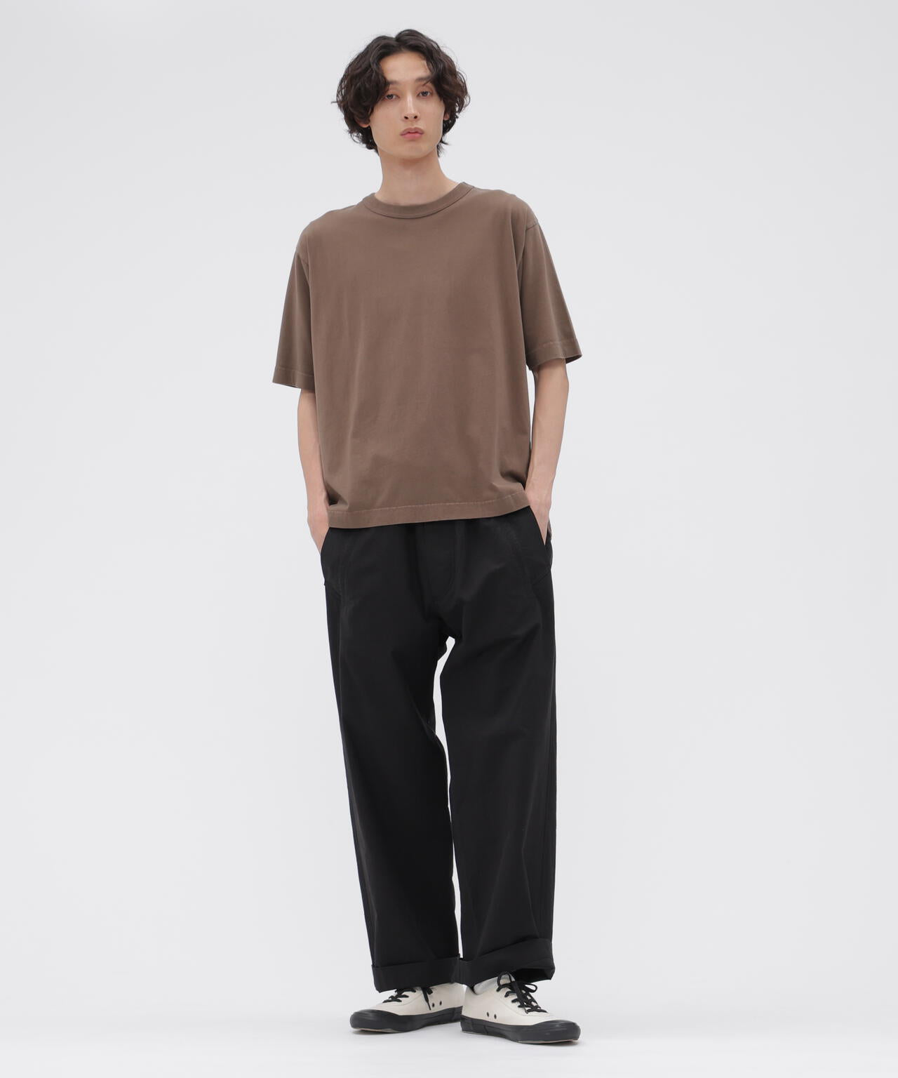 LIGHTWEIGHT COTTON NYLON TWILL TROUSERS